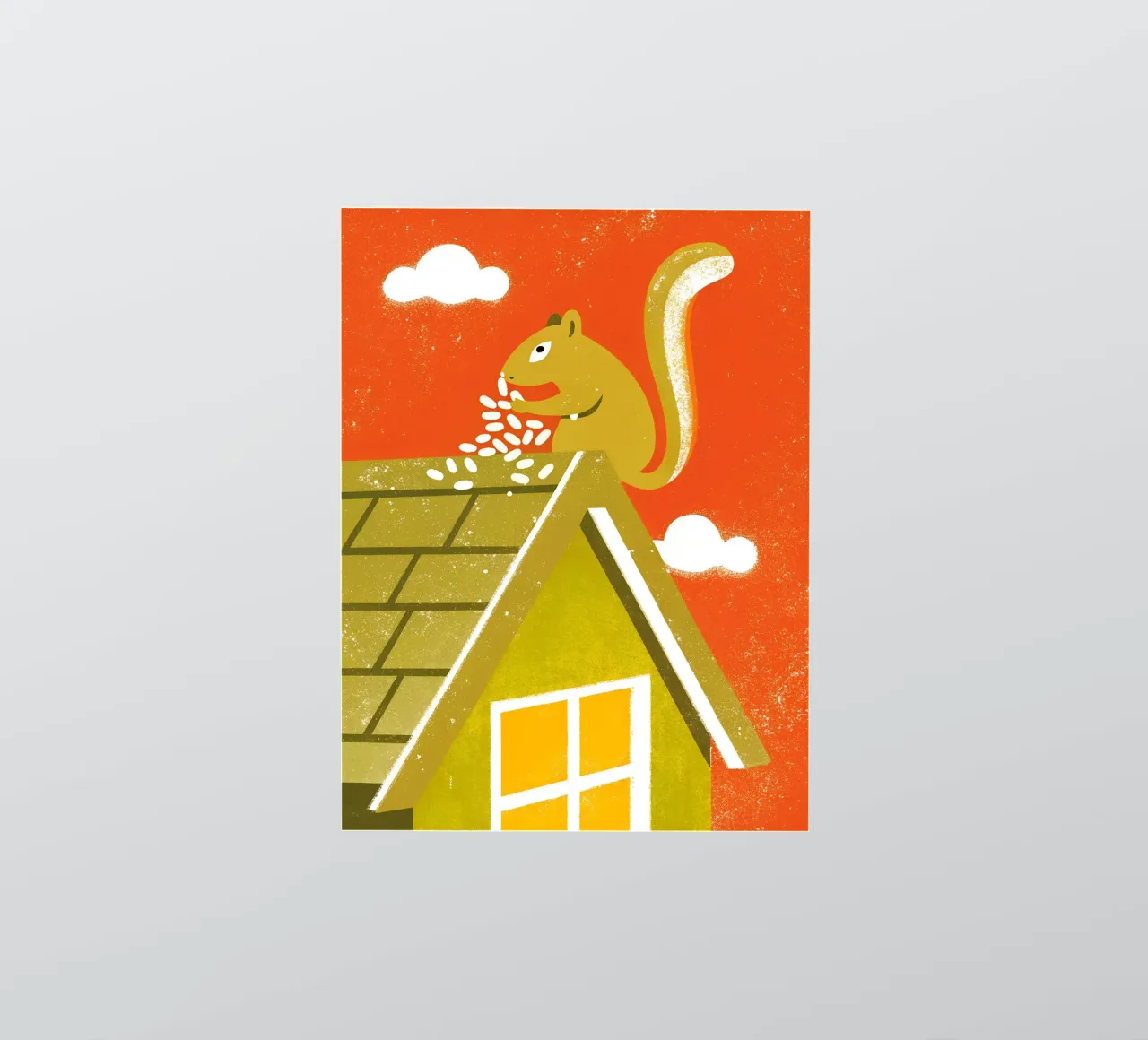 Squirrel On The Roof sticker by THE LATEST SHOP