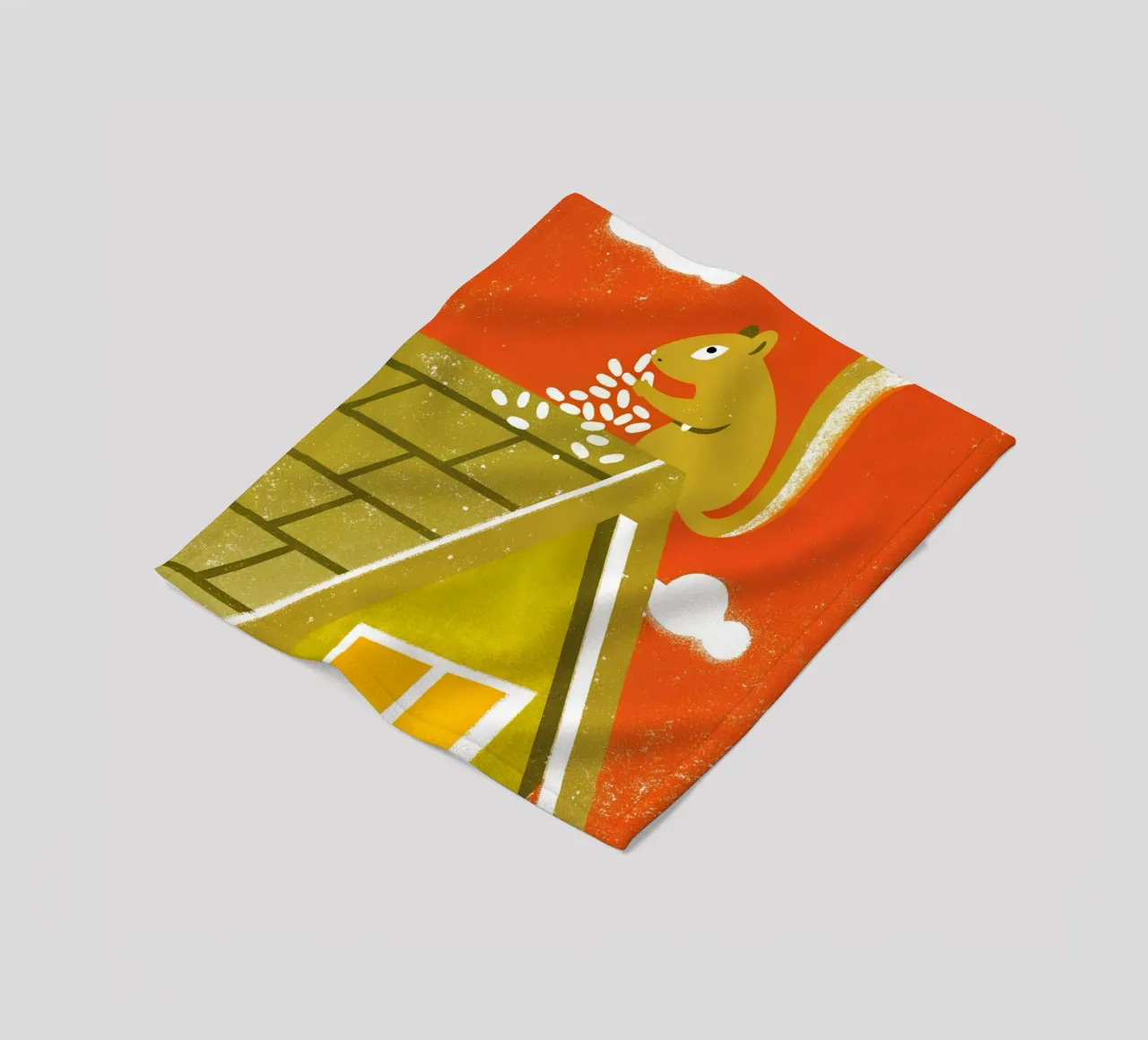 Scoiattolo sul tetto coperta in pile da THE LATEST SHOP
