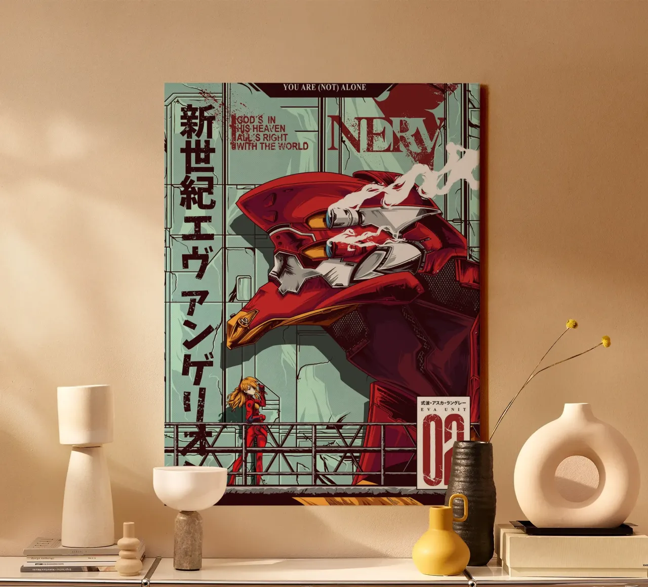 You Are not Alone canvas by Waylons Studio