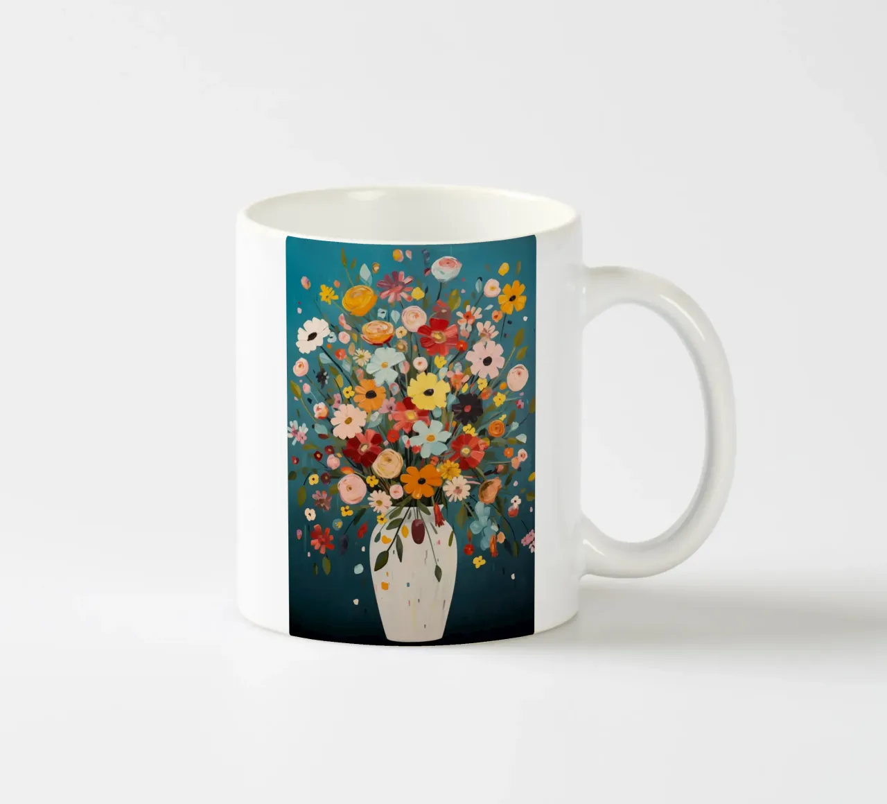 Fiori colorati tazza in ceramica da Imagine