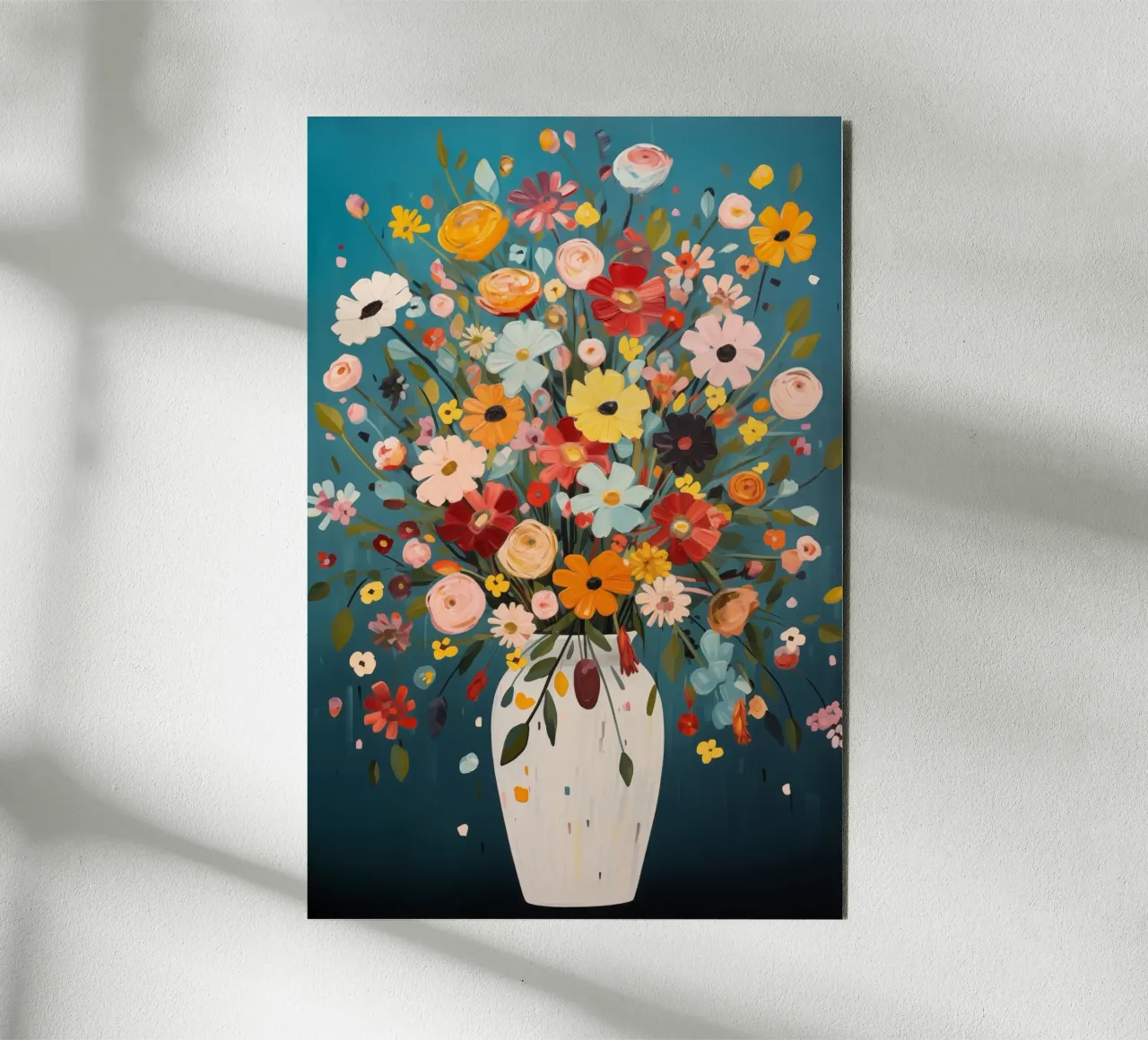 Fiori colorati alluminio dibond da Imagine
