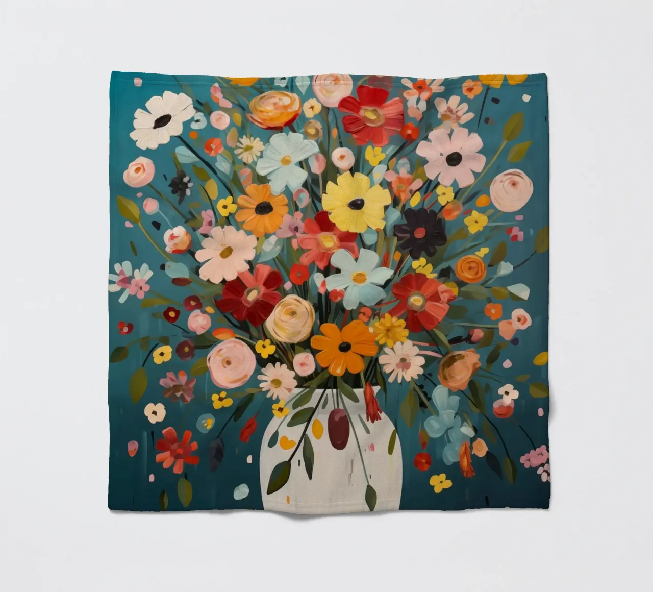 Fiori colorati coperta in pile da Imagine