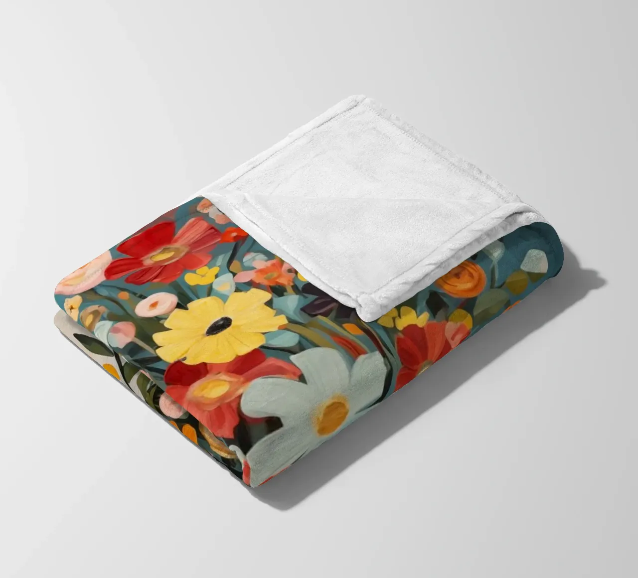Fiori colorati coperta in pile da Imagine