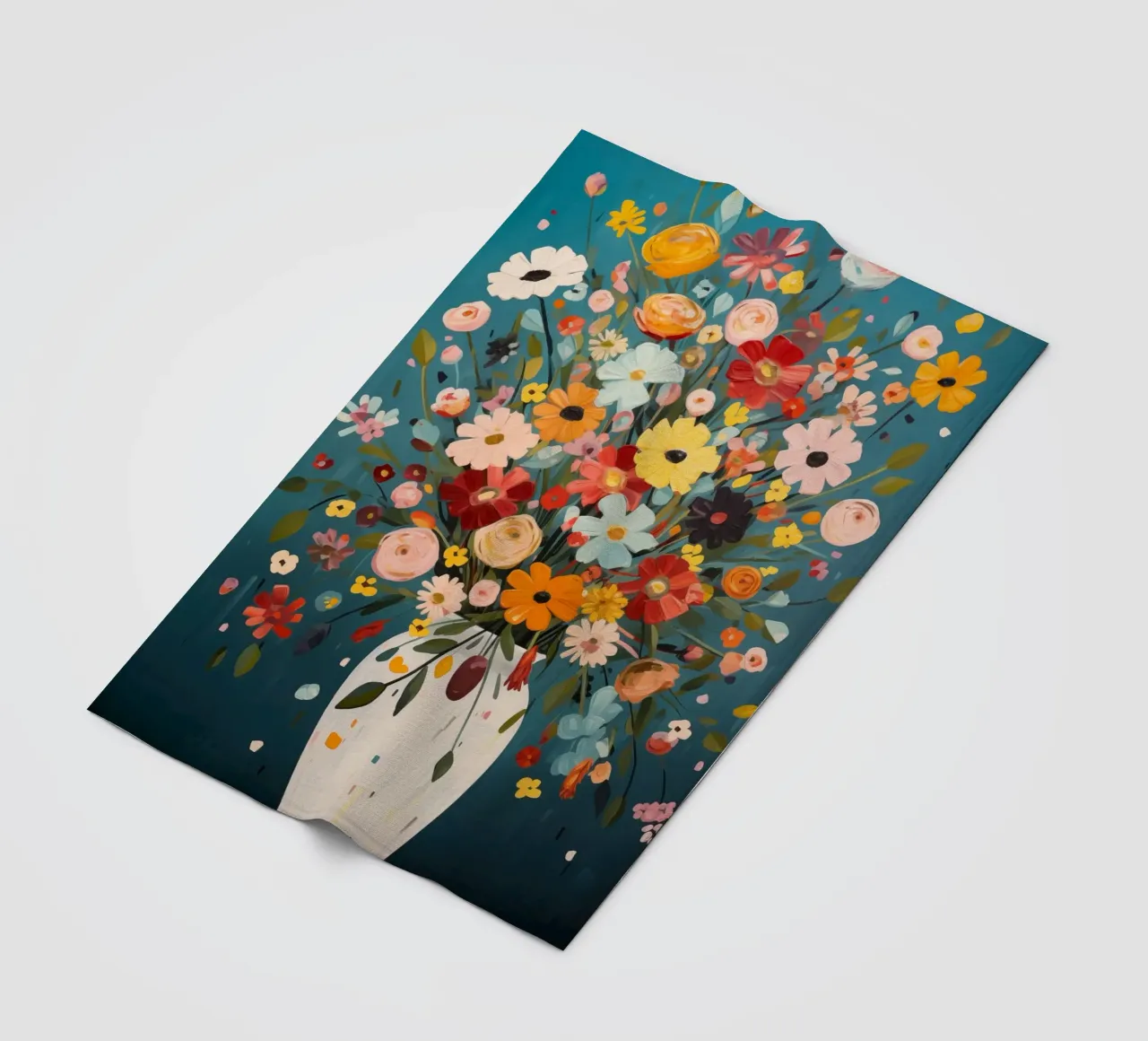 Fiori colorati coperta in pile da Imagine