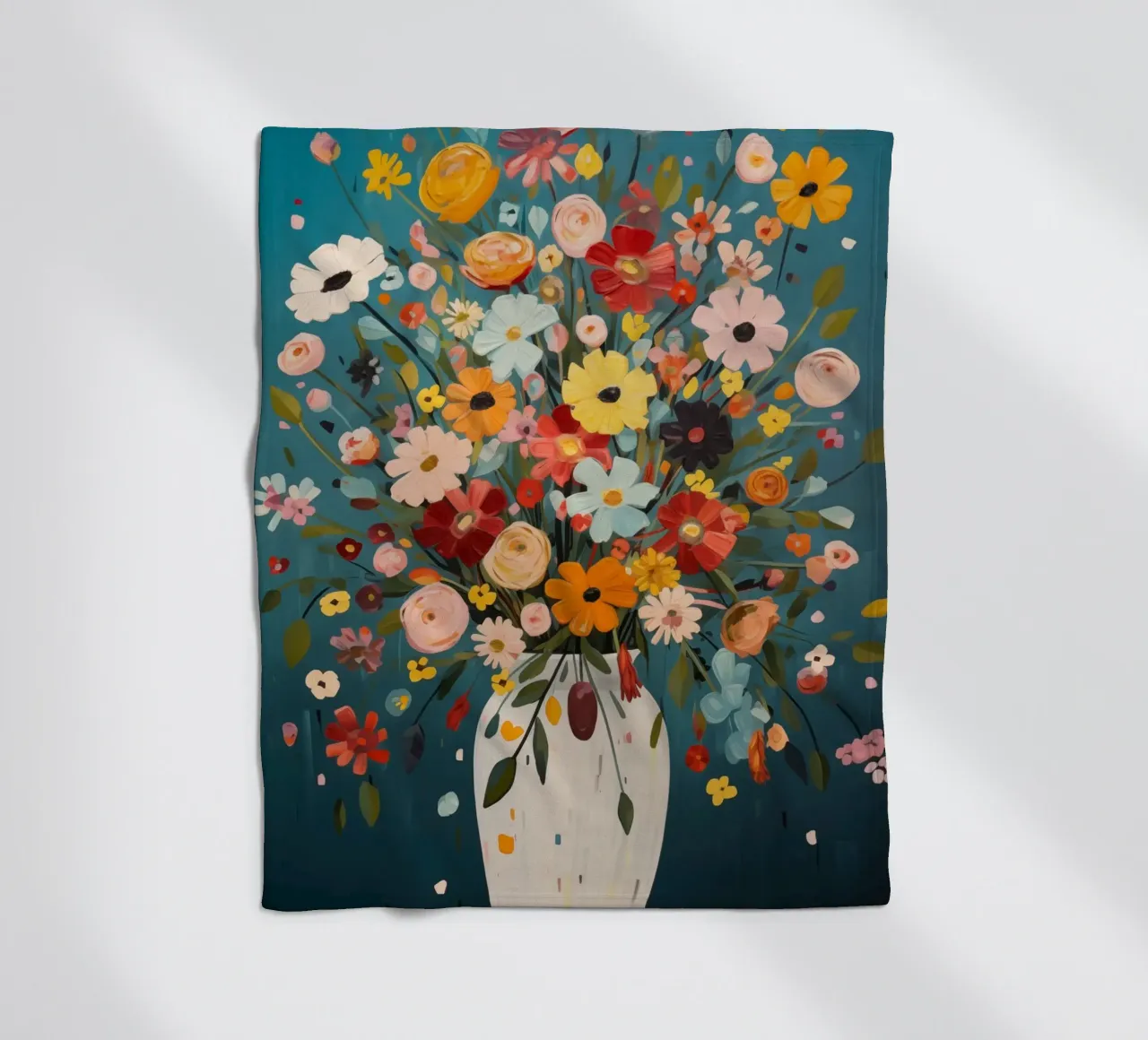 Fiori colorati coperta in pile da Imagine
