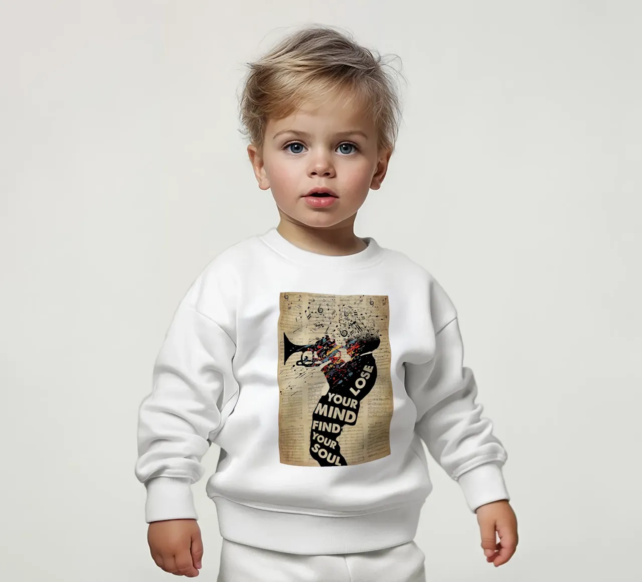 L'uomo ha suonato la tromba felpa neonato da Aaronshop