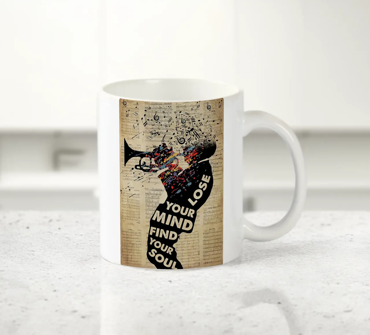 L'uomo ha suonato la tromba tazza in ceramica da Aaronshop