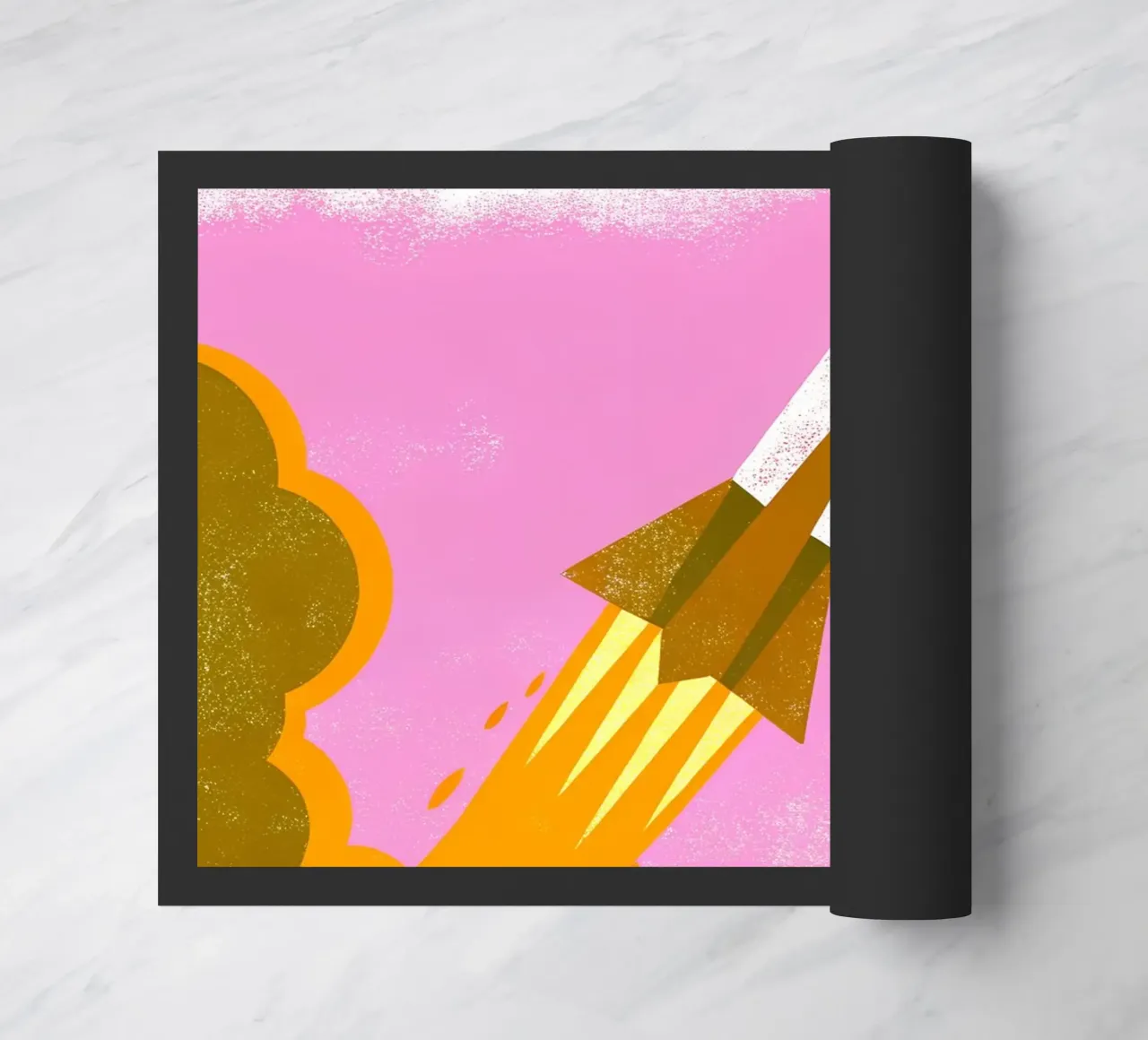 Flying Rocket doormat by THE LATEST SHOP