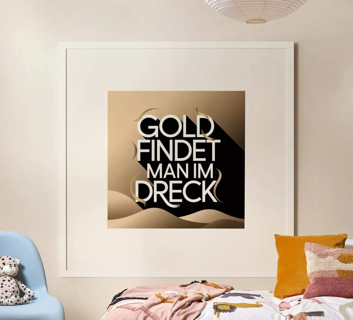 Gold Dreck poster van Aphorismiker