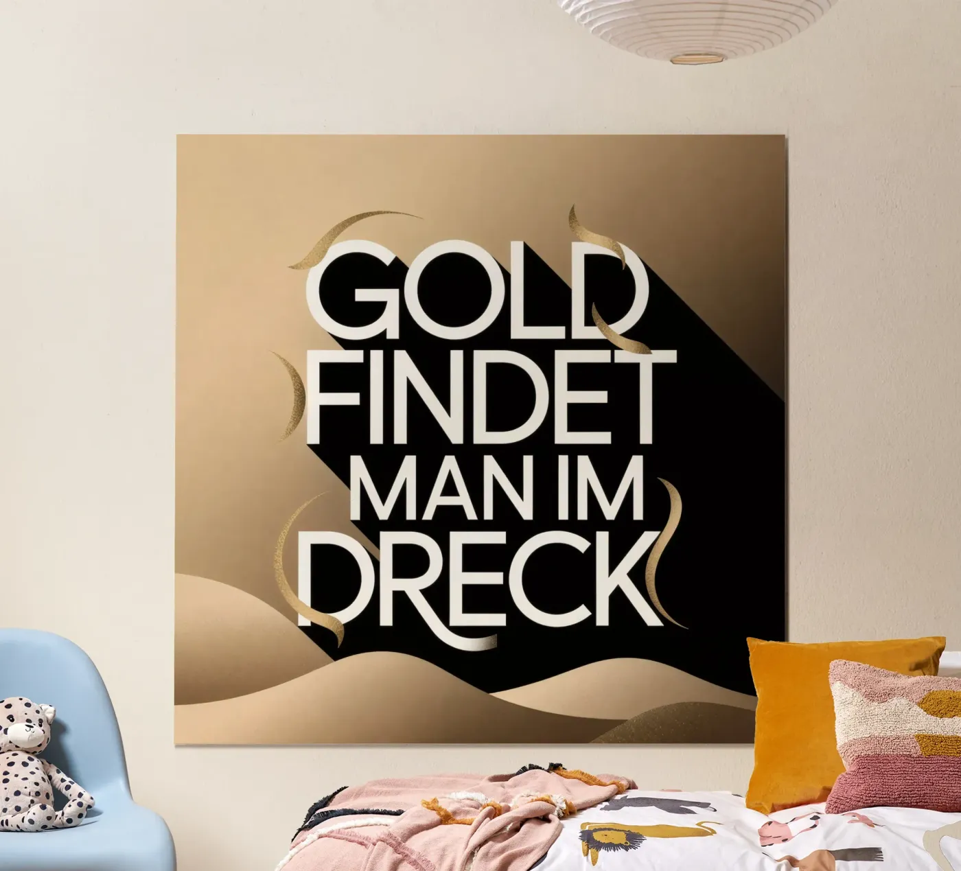 Gold Dreck poster van Aphorismiker
