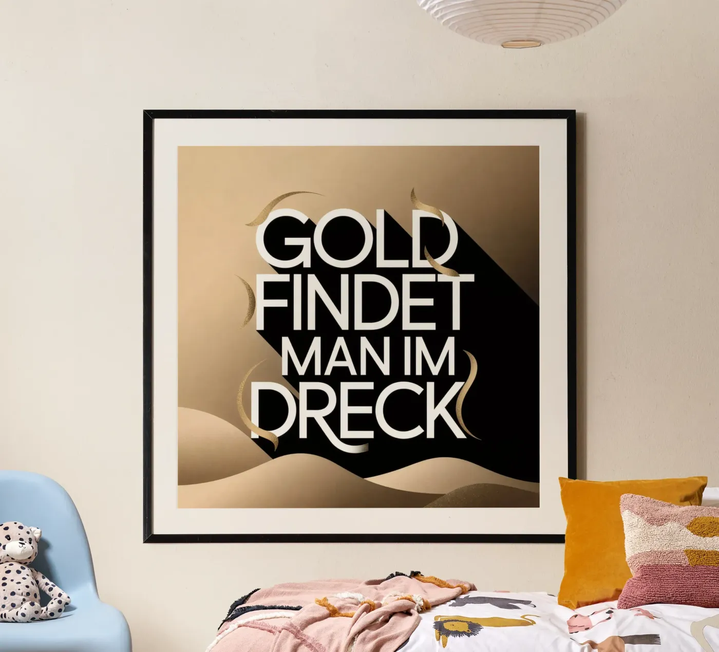 Gold Dreck poster van Aphorismiker