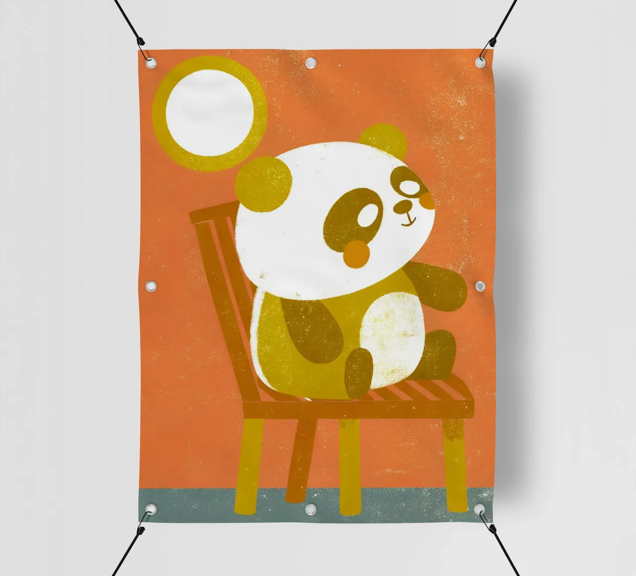 Panda seduto telo in pvc da THE LATEST SHOP