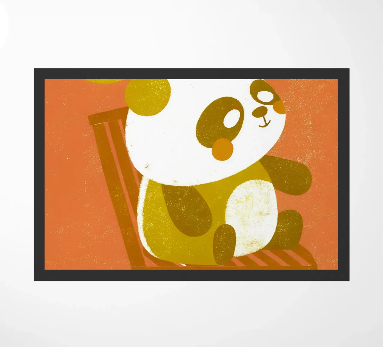 Sitting Panda doormat by THE LATEST SHOP