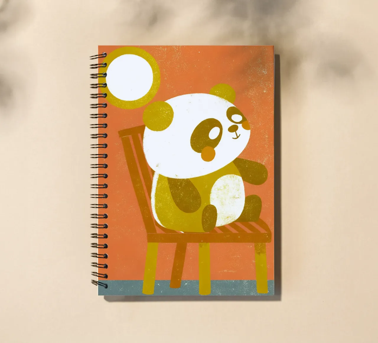 Sitting Panda spiral notebook by THE LATEST SHOP