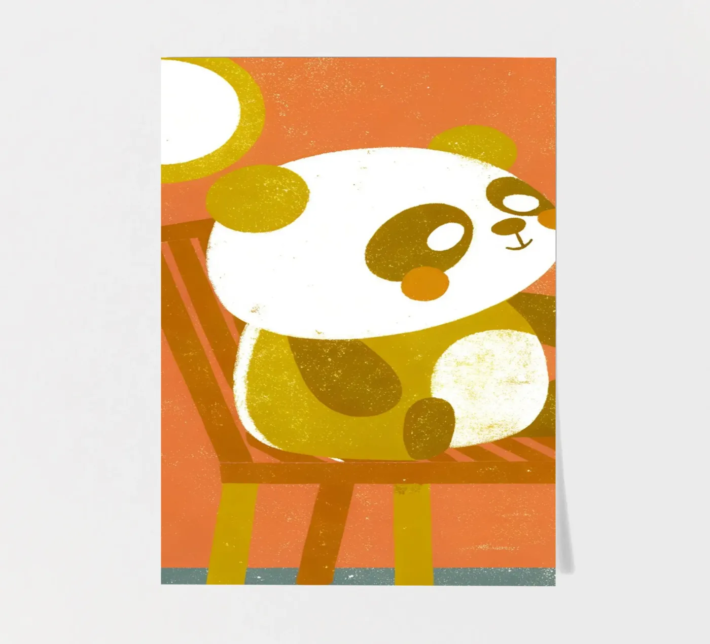 Sitting Panda sticker sheet by THE LATEST SHOP