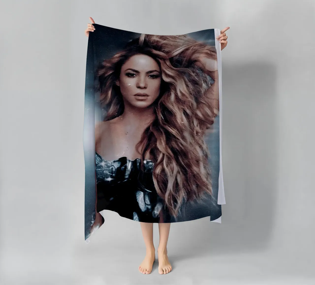 Shakira telo mare da Low poly art