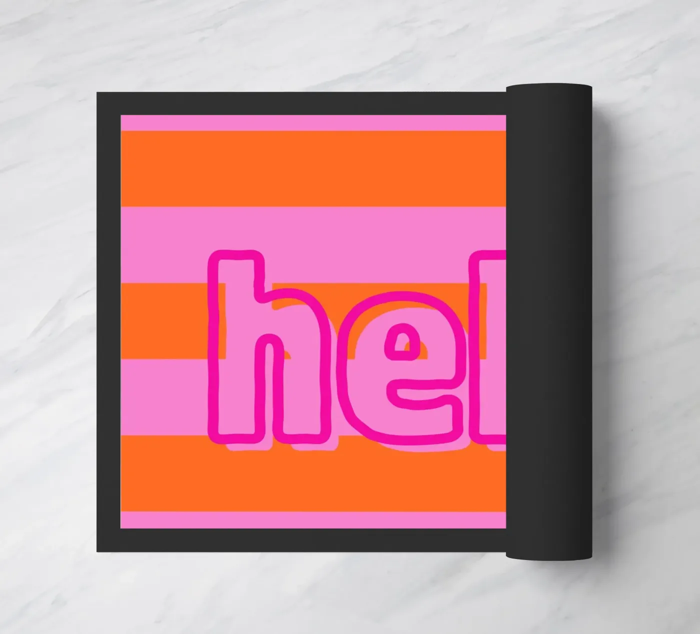 hello Fußmatte von DigiWunderwerk