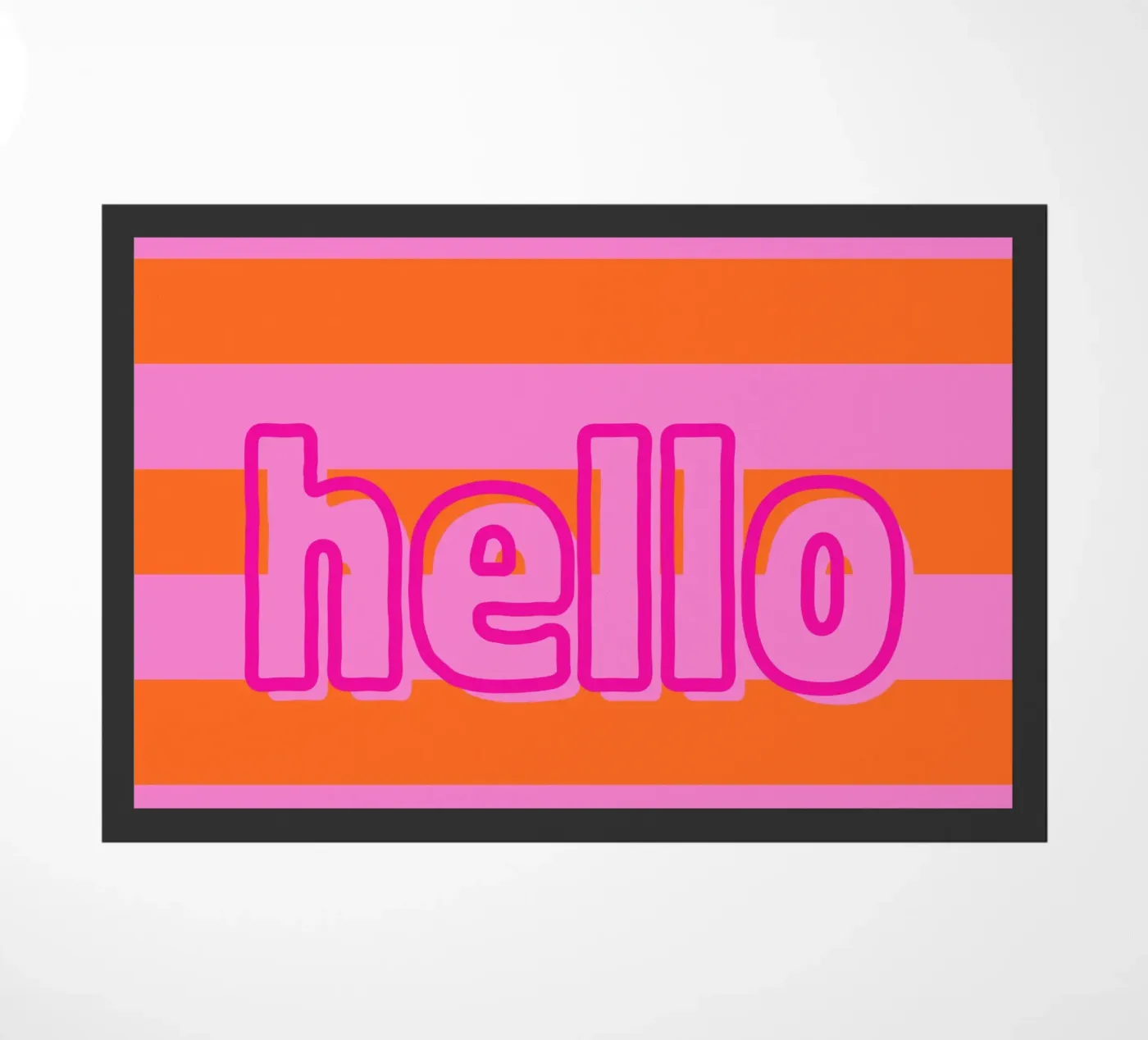 hello Fußmatte von DigiWunderwerk
