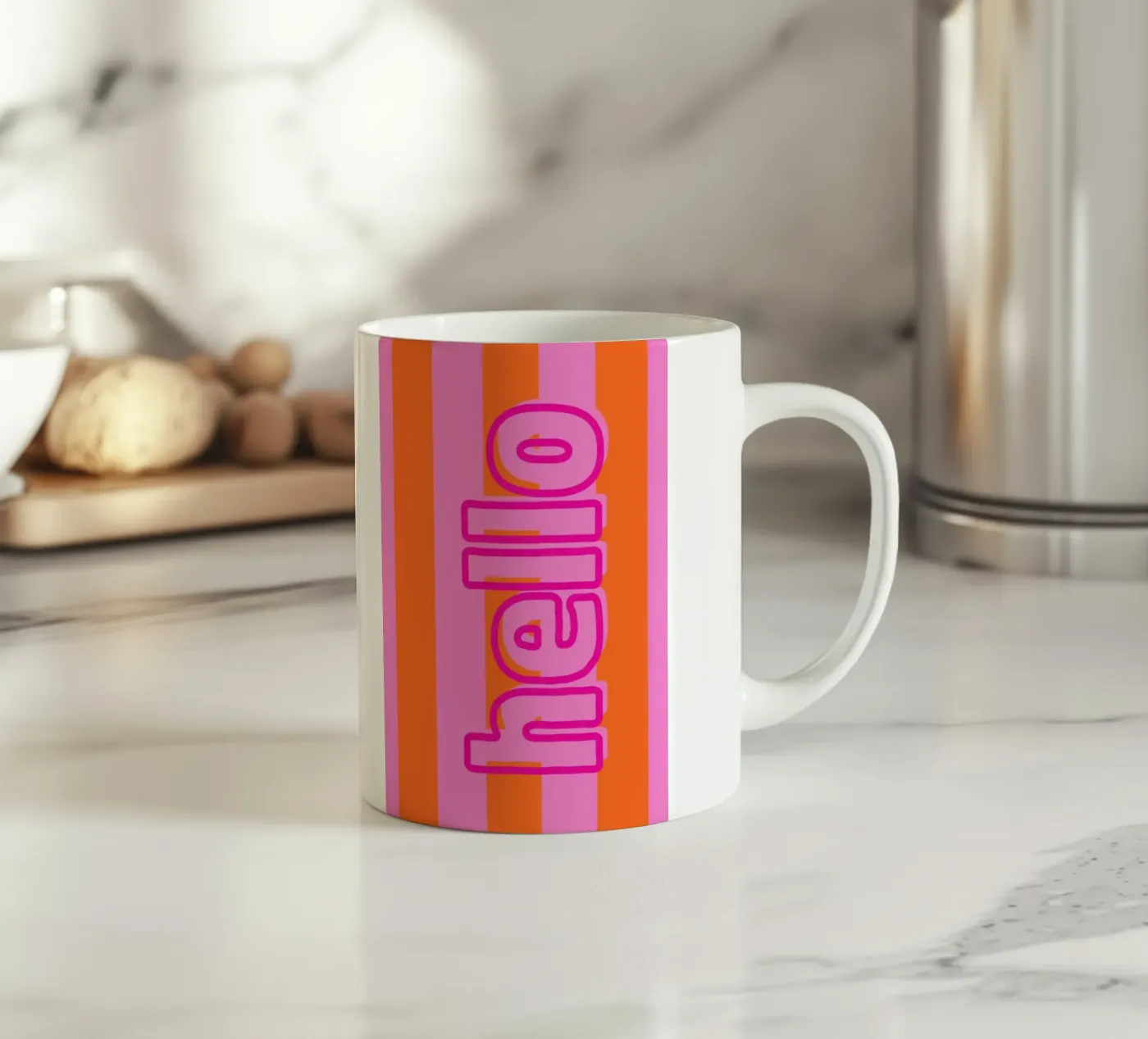 hello ceramic mug by DigiWunderwerk