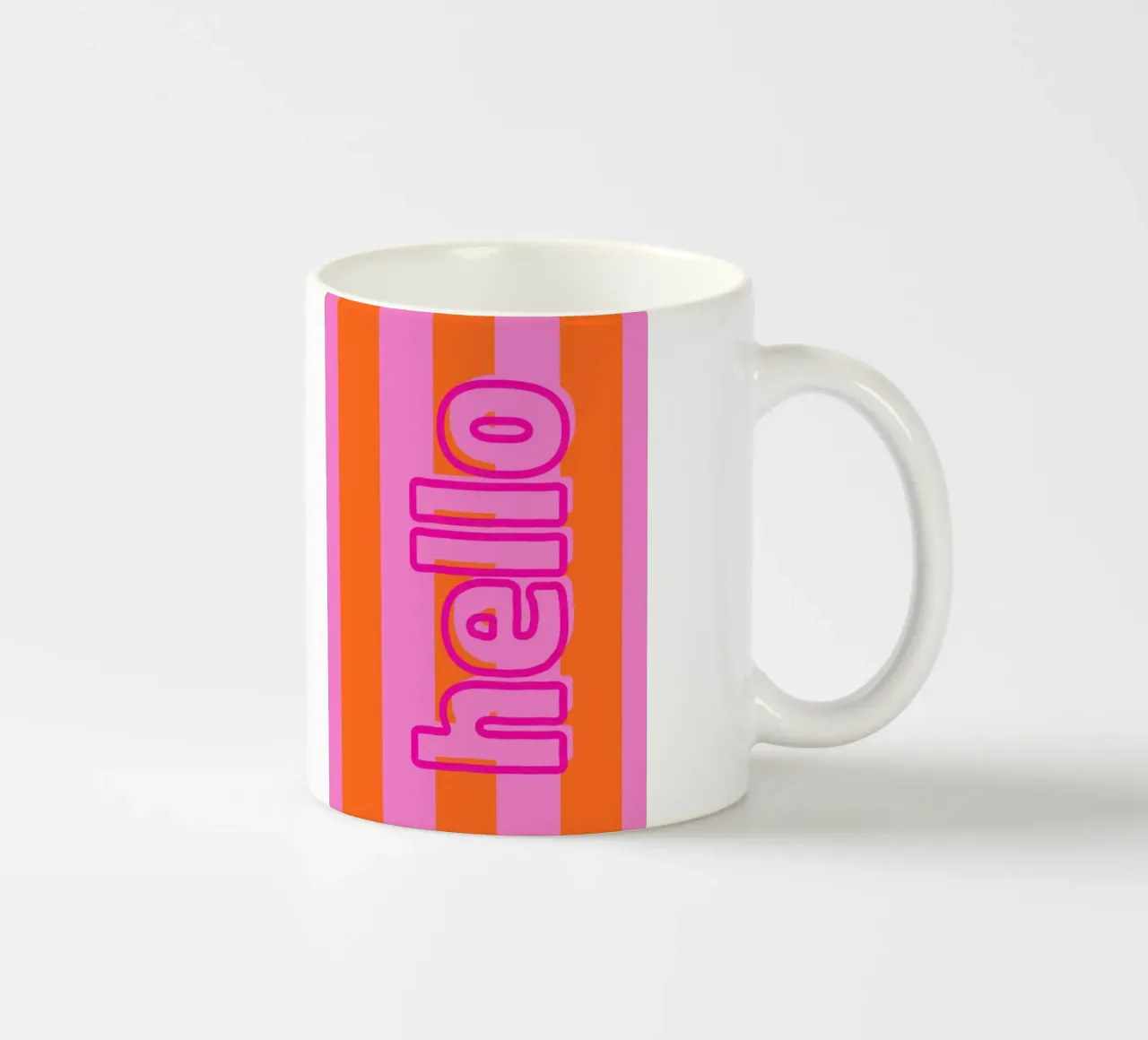 hello ceramic mug by DigiWunderwerk