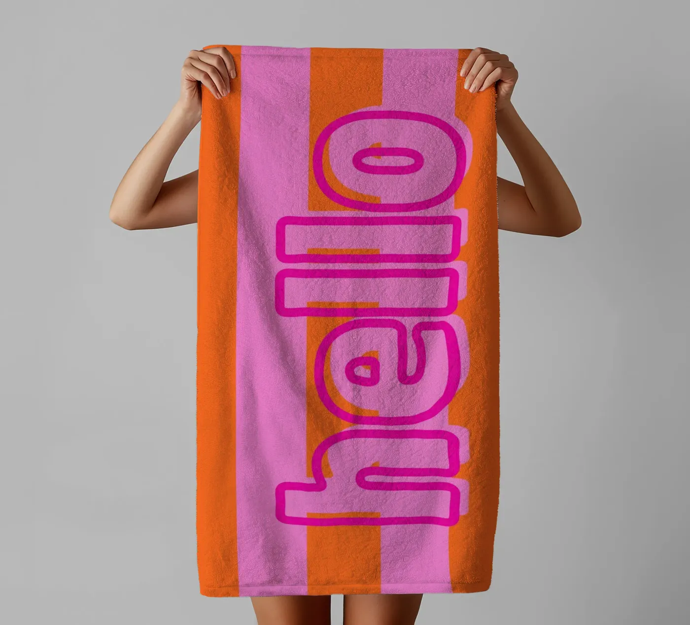 hello badhanddoek van DigiWunderwerk