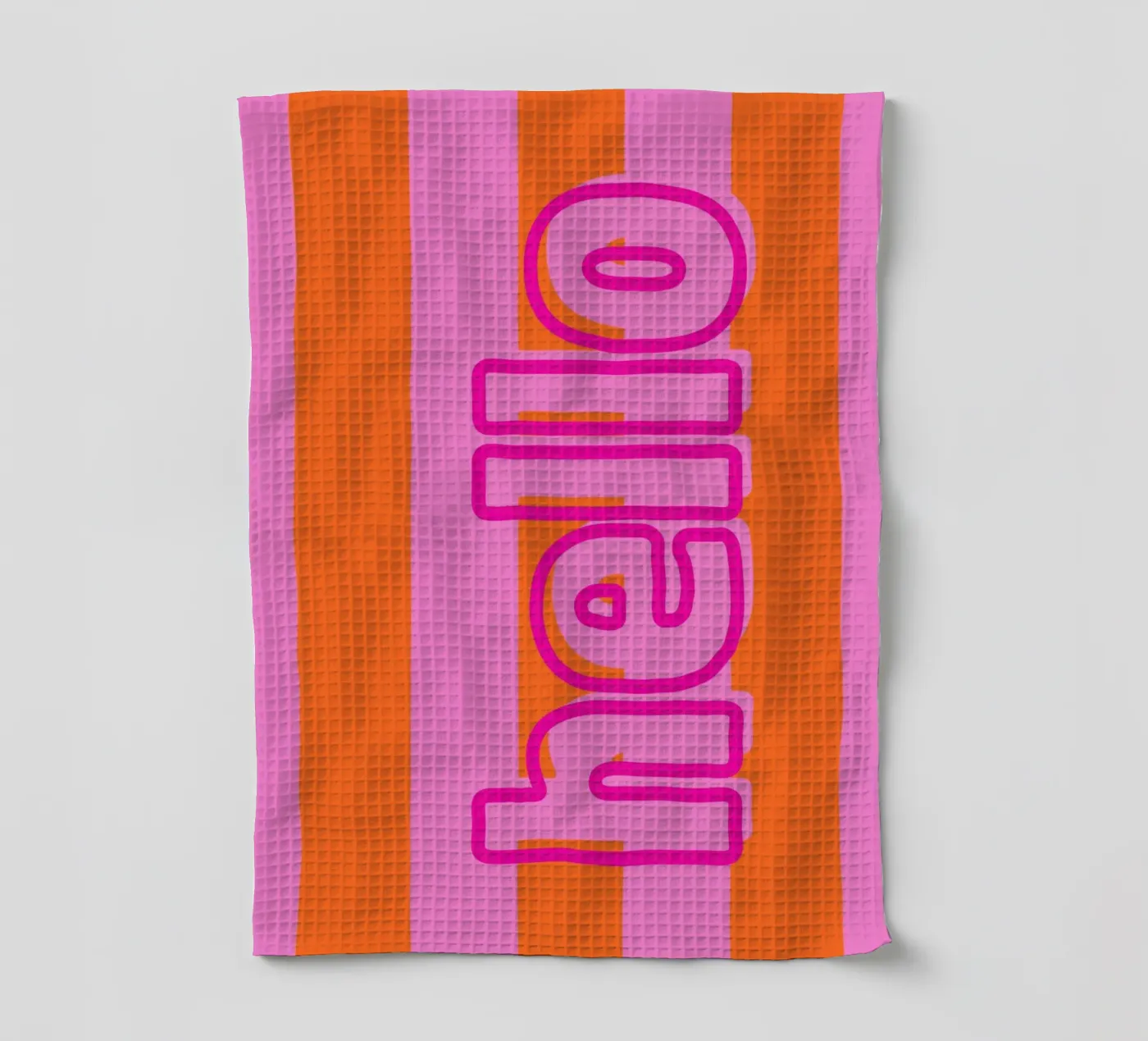 hello Geschirrtuch von DigiWunderwerk