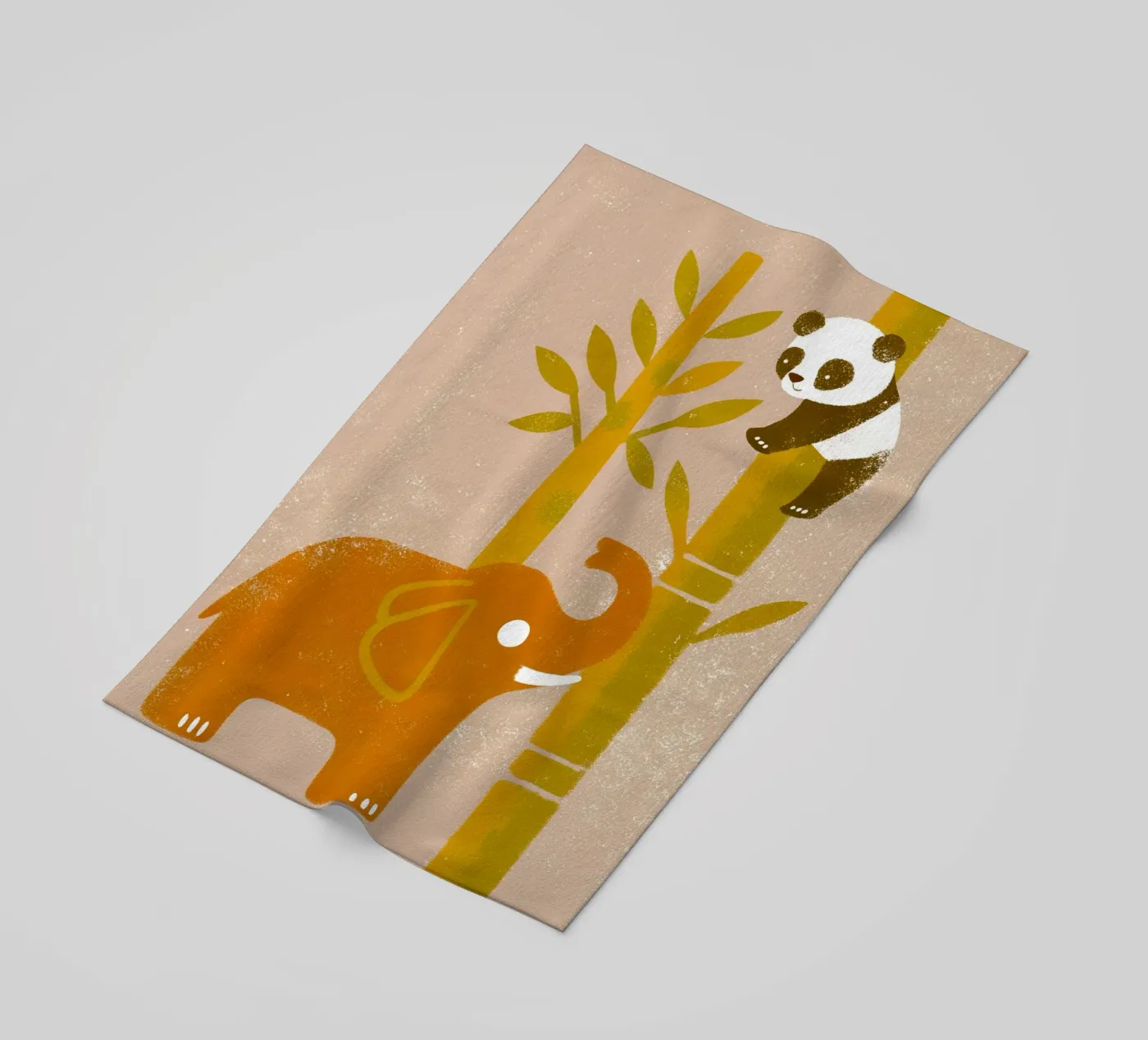 Elephant and Panda telo mare da THE LATEST SHOP