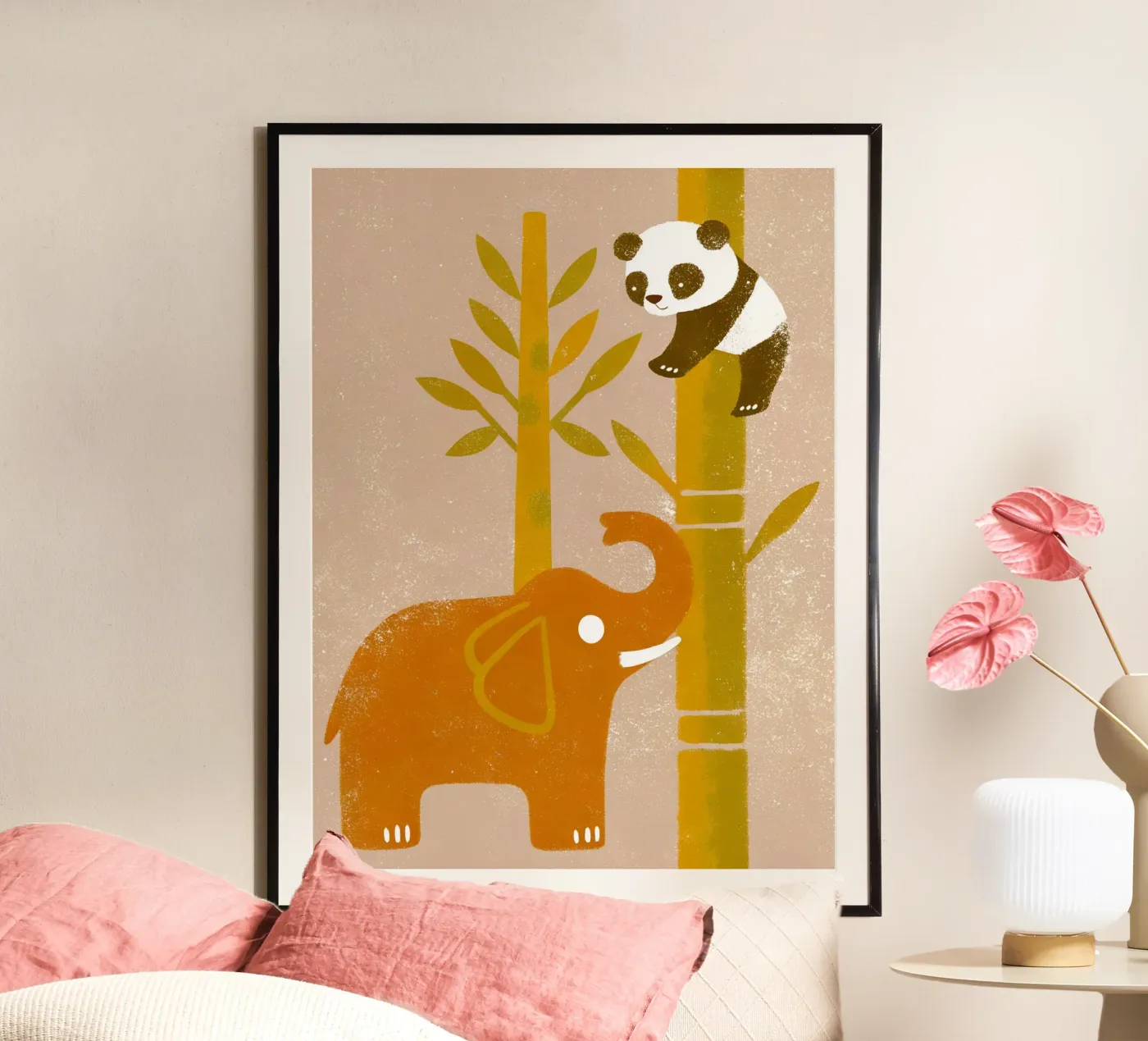 Elephant and Panda poster van THE LATEST SHOP