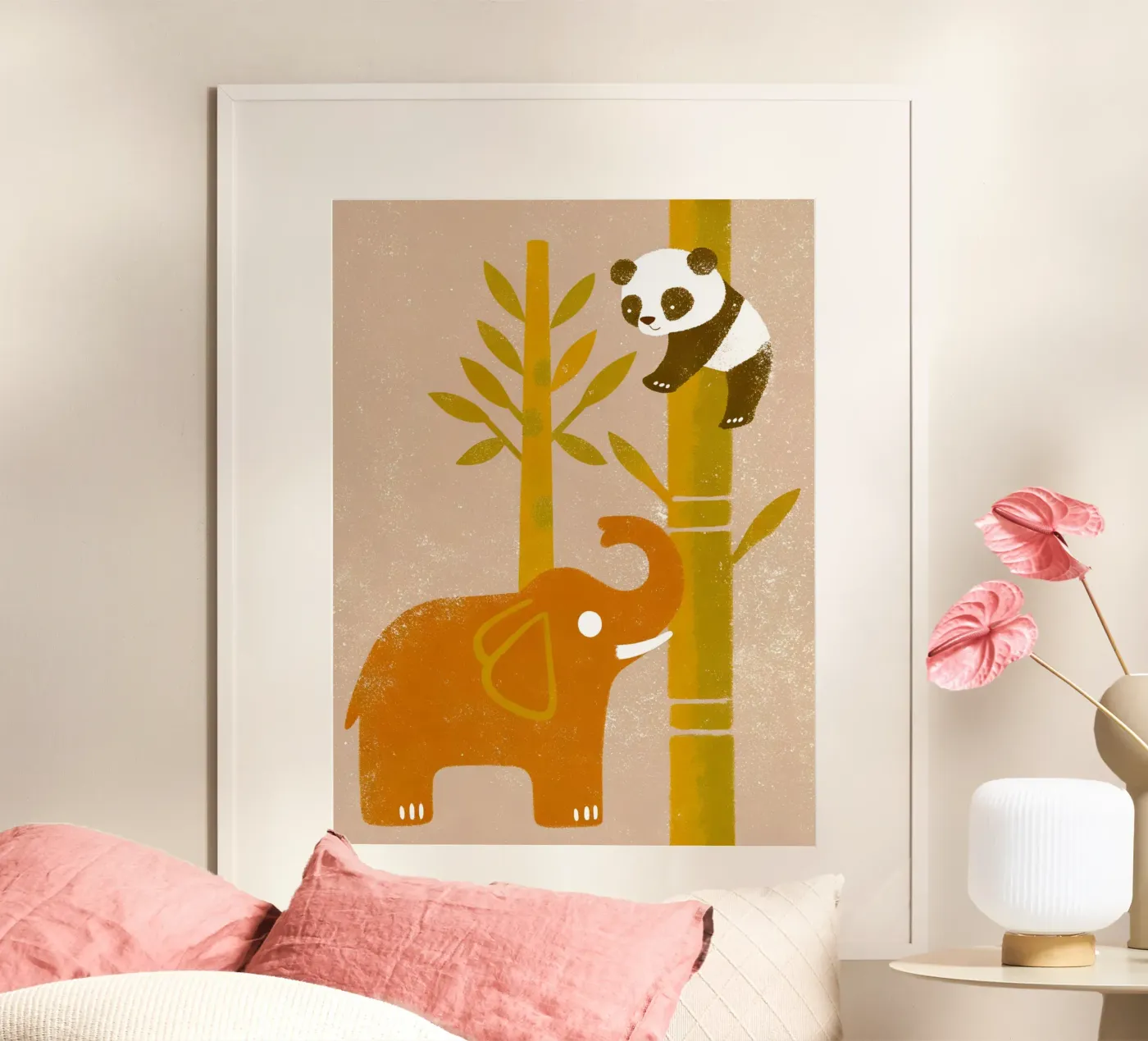 Elephant and Panda poster van THE LATEST SHOP
