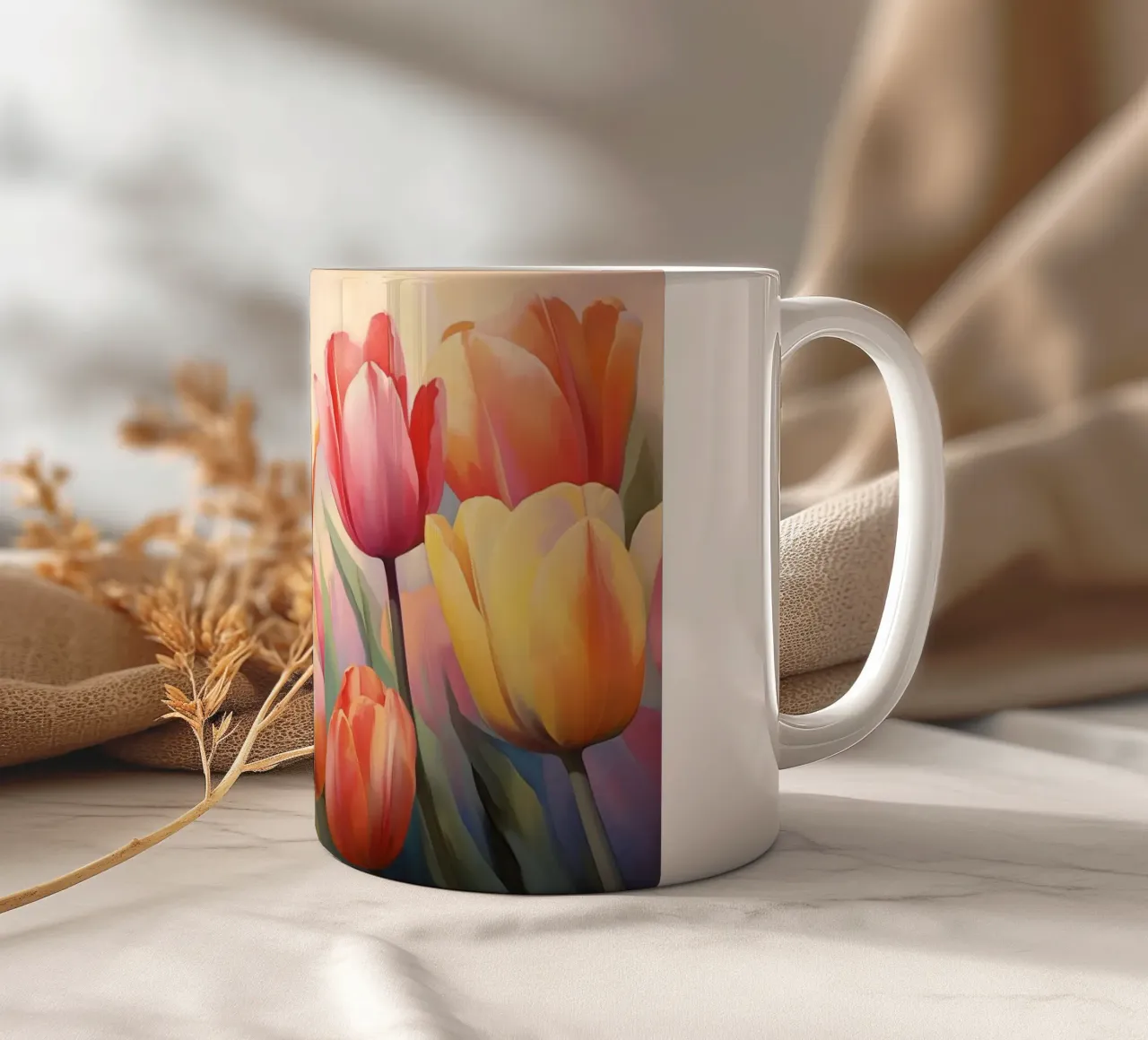 Tulipani tazza in ceramica da Imagine