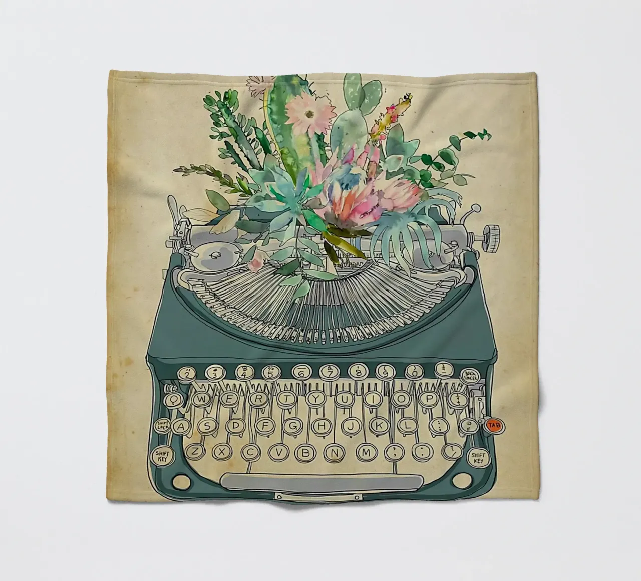 Macchina da scrivere, Perdi la tua mente trova la tua anima coperta in pile da Aaronshop