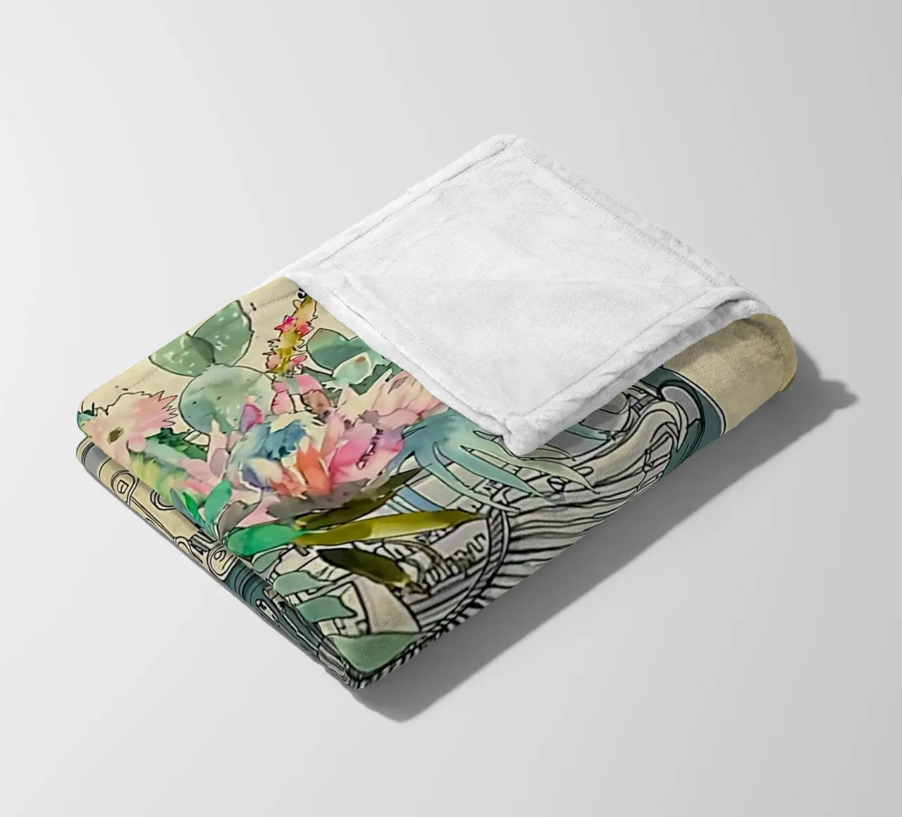Macchina da scrivere, Perdi la tua mente trova la tua anima coperta in pile da Aaronshop