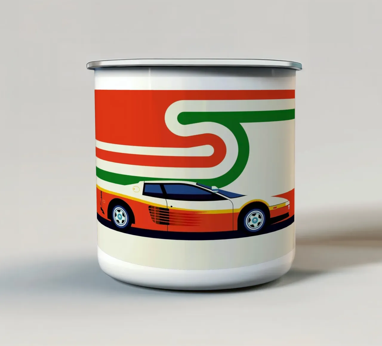 Ferrari Side tazza in smalto da Bo Lundberg