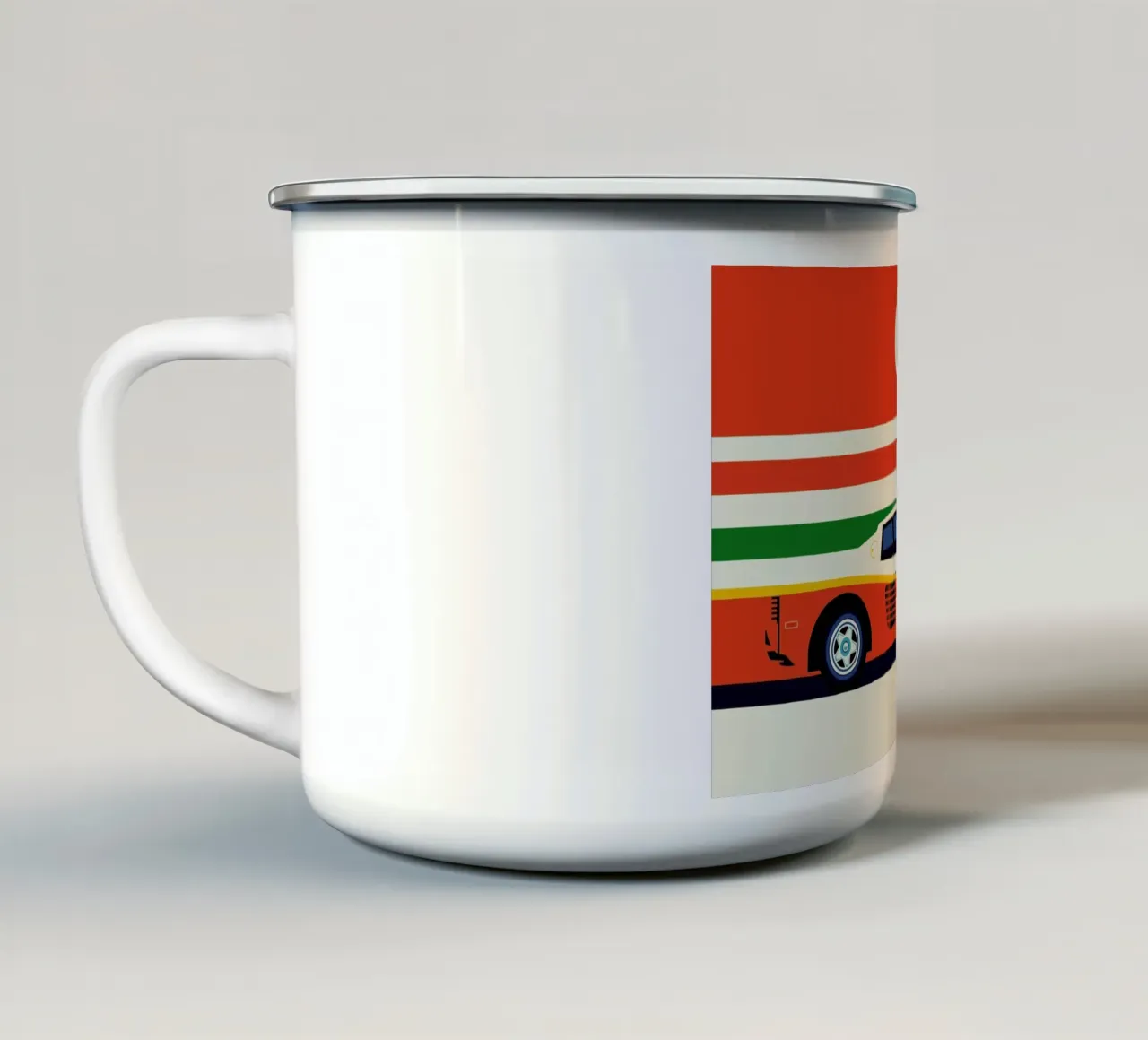 Ferrari Side tazza in smalto da Bo Lundberg