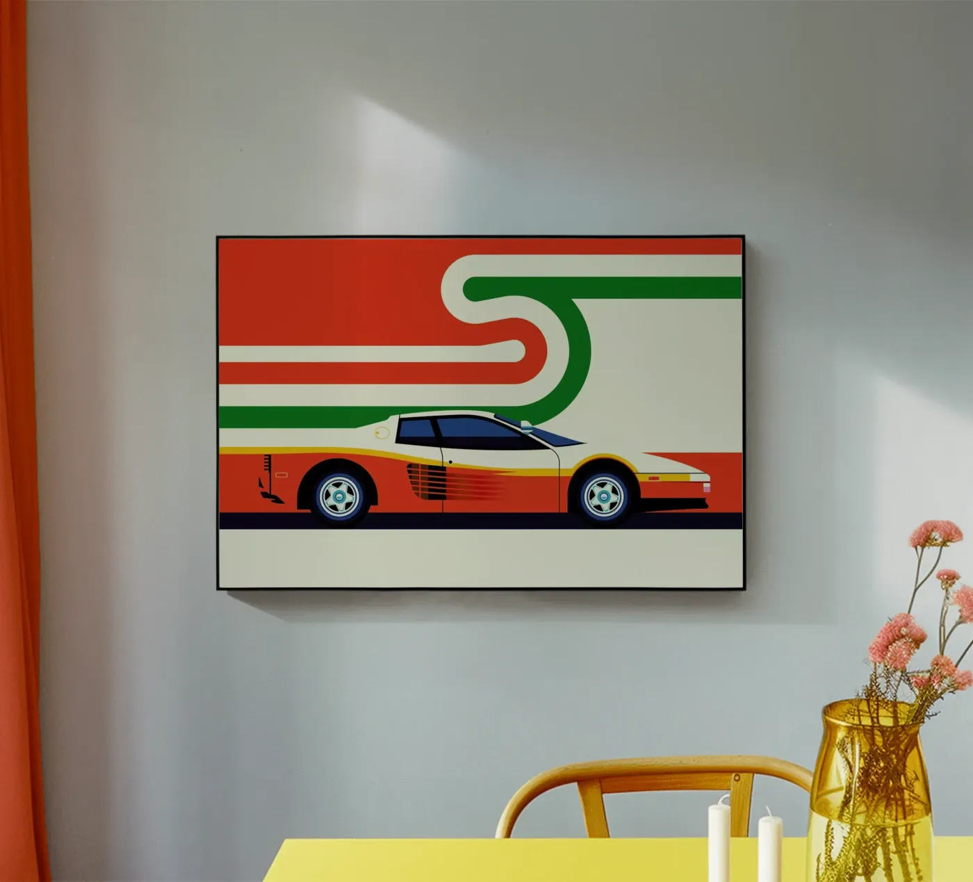 Ferrari Side Acryl-Glas von Bo Lundberg