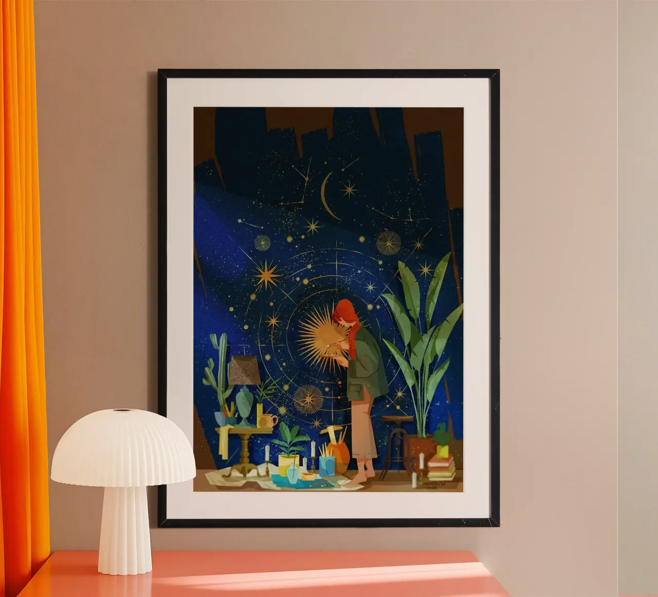 costellazione di stelle poster da John C Labut