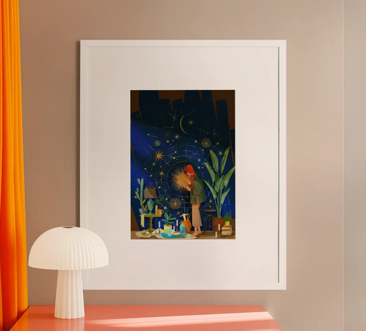costellazione di stelle poster da John C Labut
