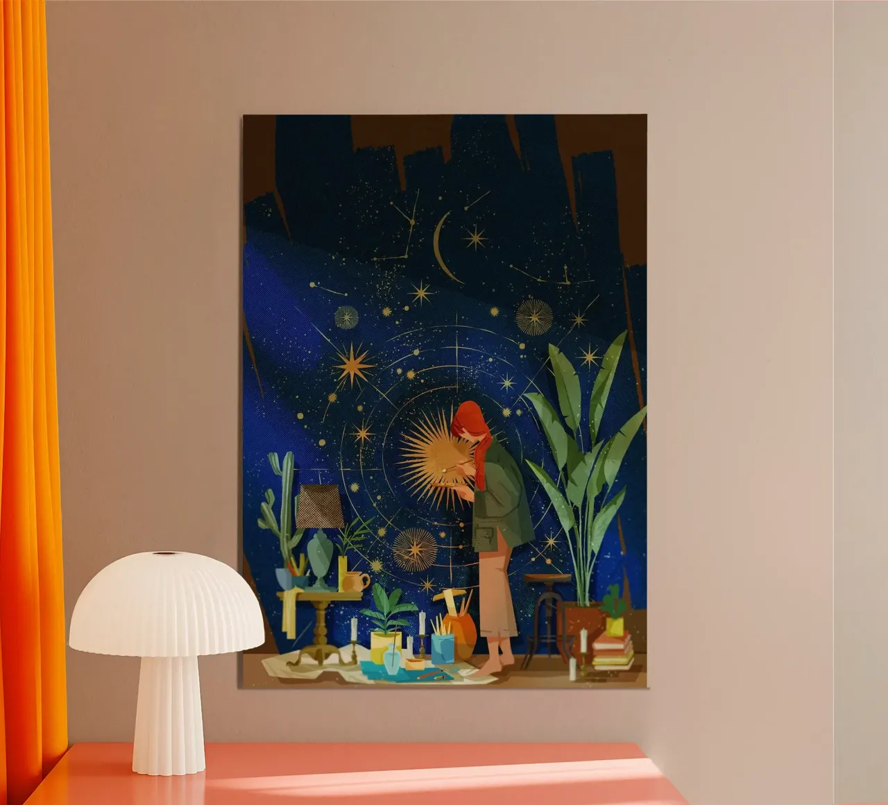 costellazione di stelle poster da John C Labut