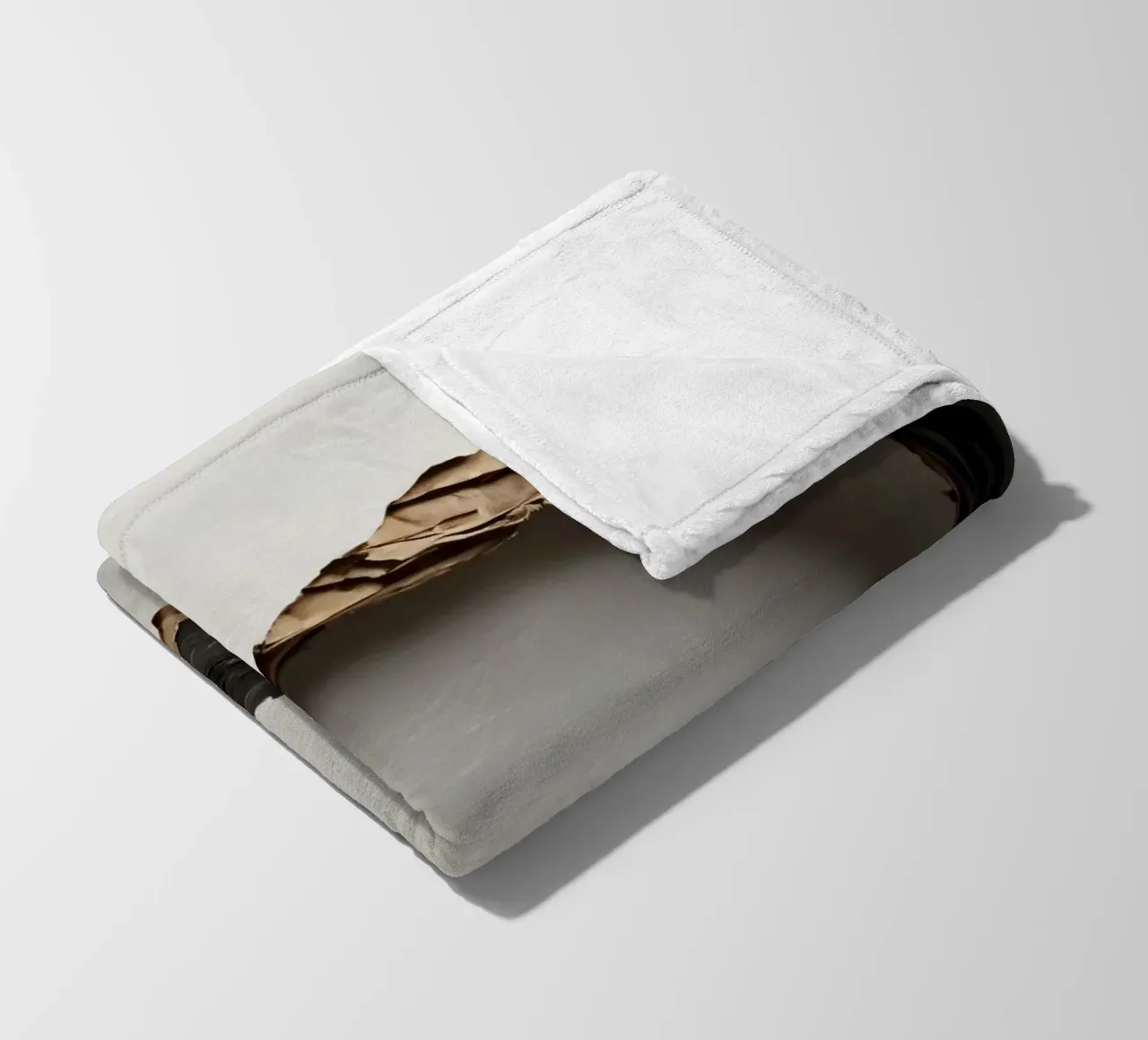Un grande foro irregolare in una parete bianca rivela carta strappata. coperta in pile da DesignDoodle
