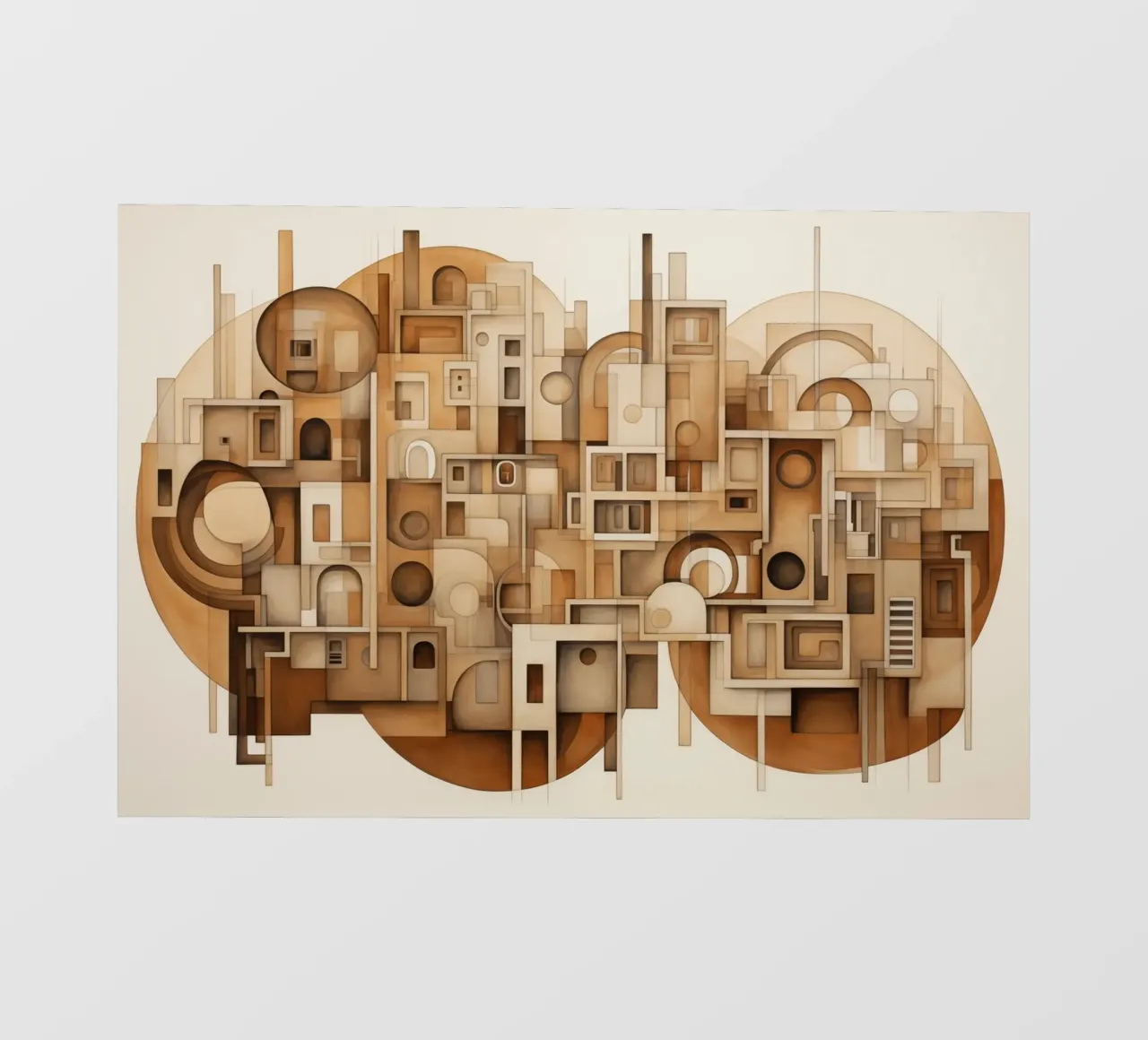 Città astratta telo in pvc da Imagine