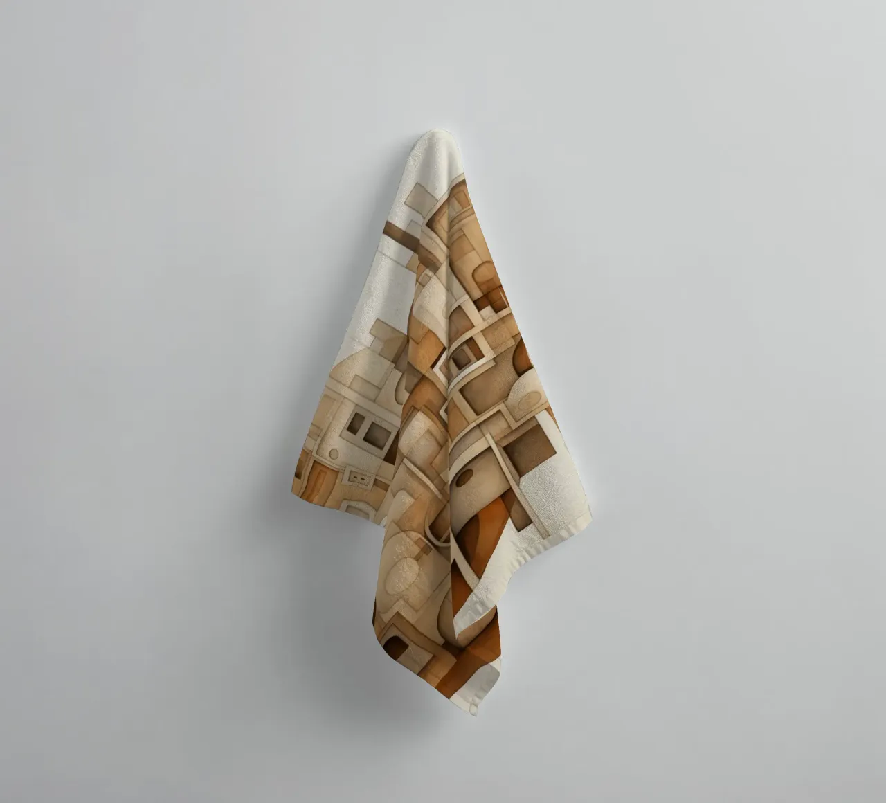 Abstracte stad badhanddoek van Imagine