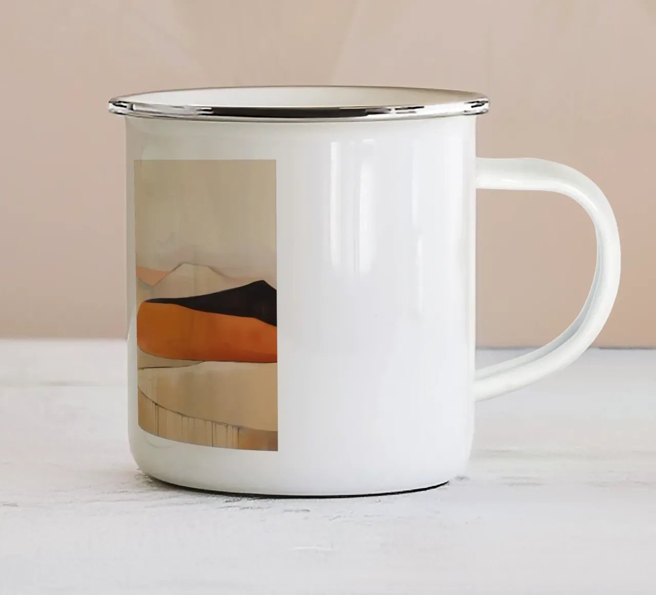 Paese delle colline tazza in smalto da Imagine