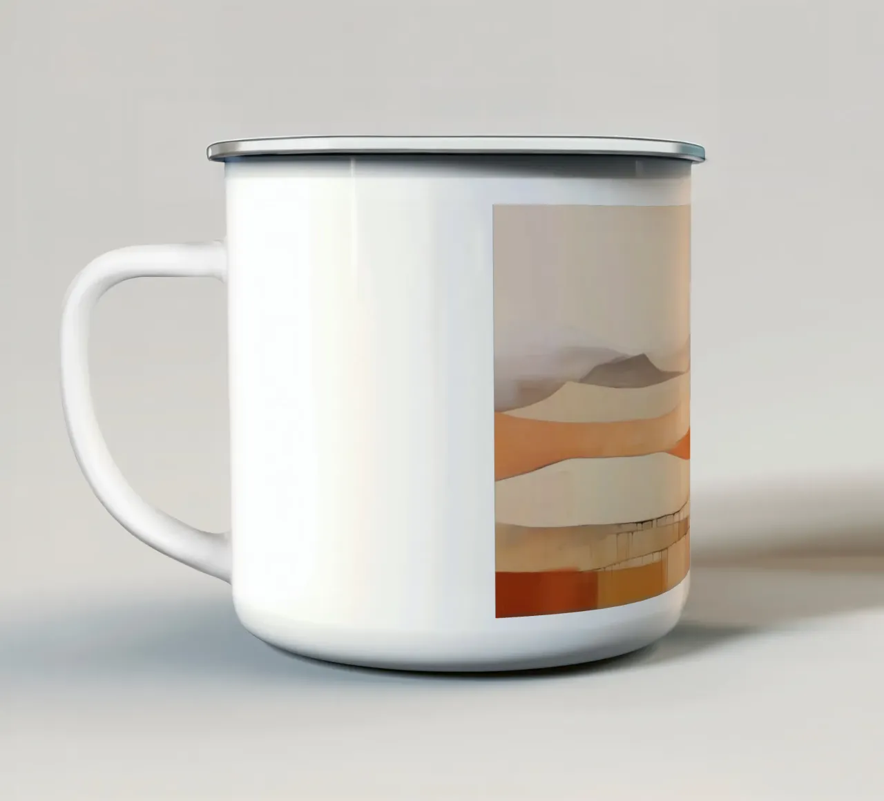 Paese delle colline tazza in smalto da Imagine