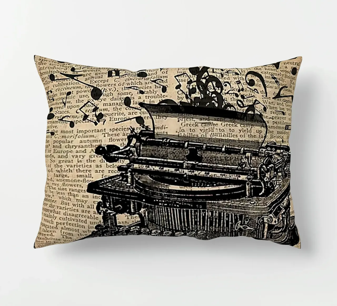 Schreibmaschine Verliere deinen Verstand, finde deine Seele Kissen von Aaronshop