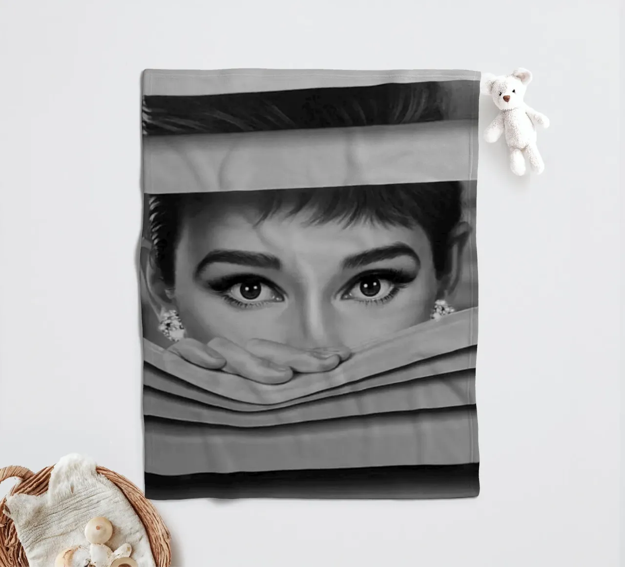 Guarda i miei occhi coperta in pile da Alex happy shop