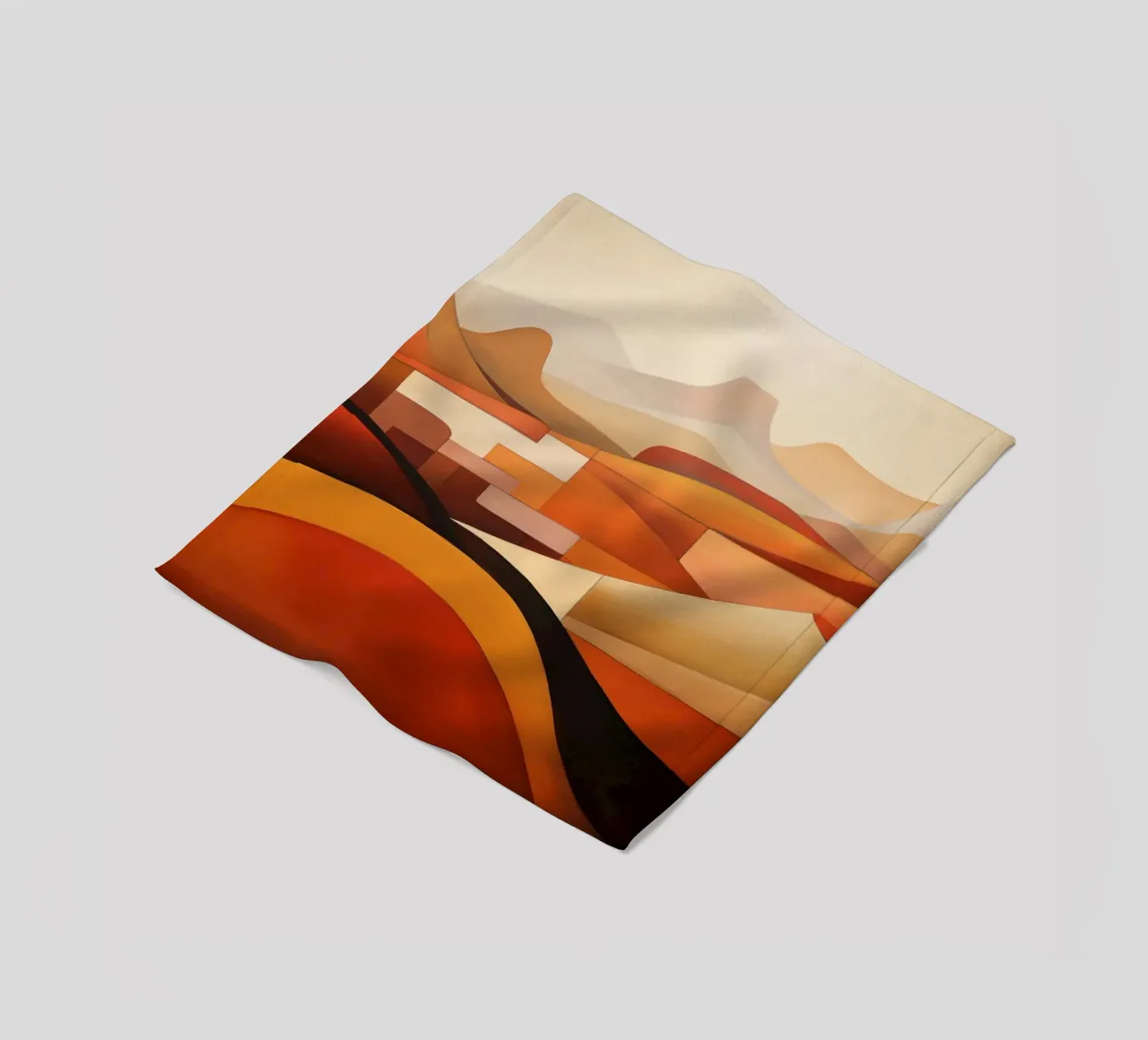 Paesaggio rosso coperta in pile da Imagine