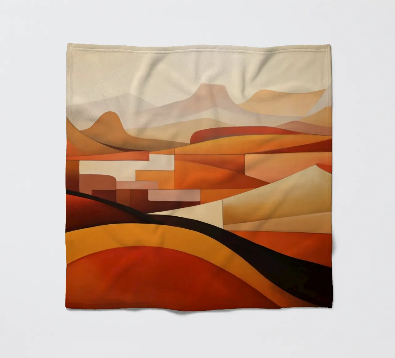 Paesaggio rosso coperta in pile da Imagine