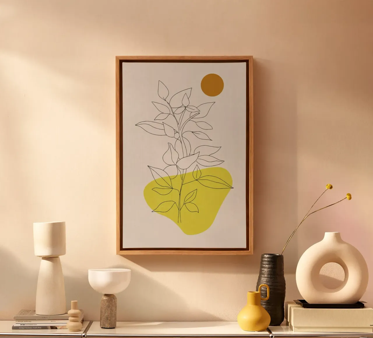 Warm Elements tela con Cornice a cassetta da Pure
