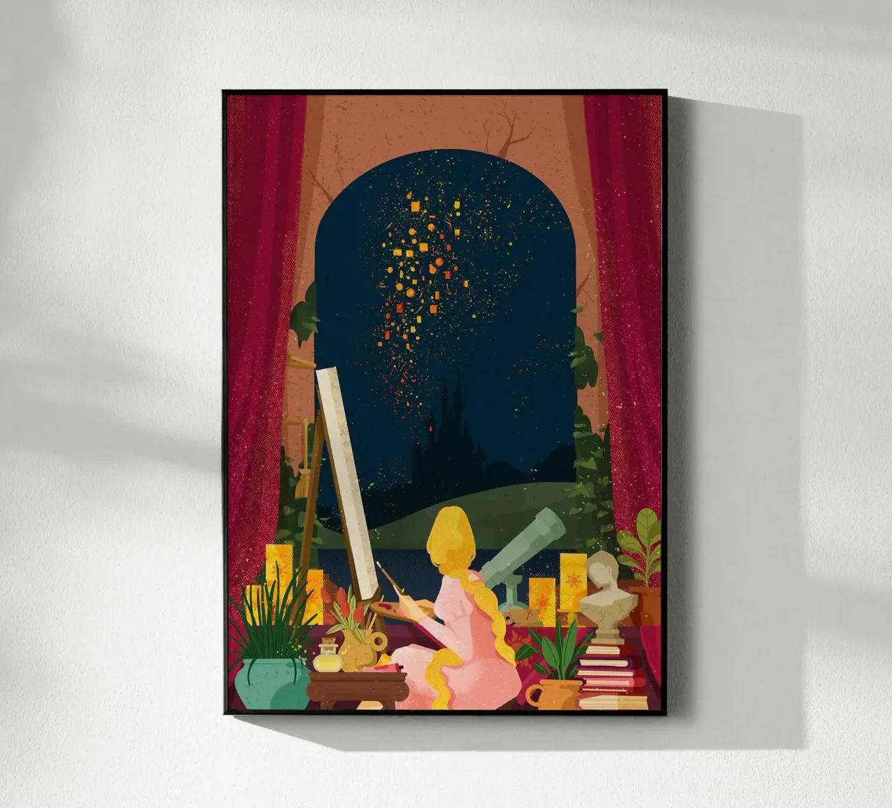 donna che dipinge plexiglass da John C Labut