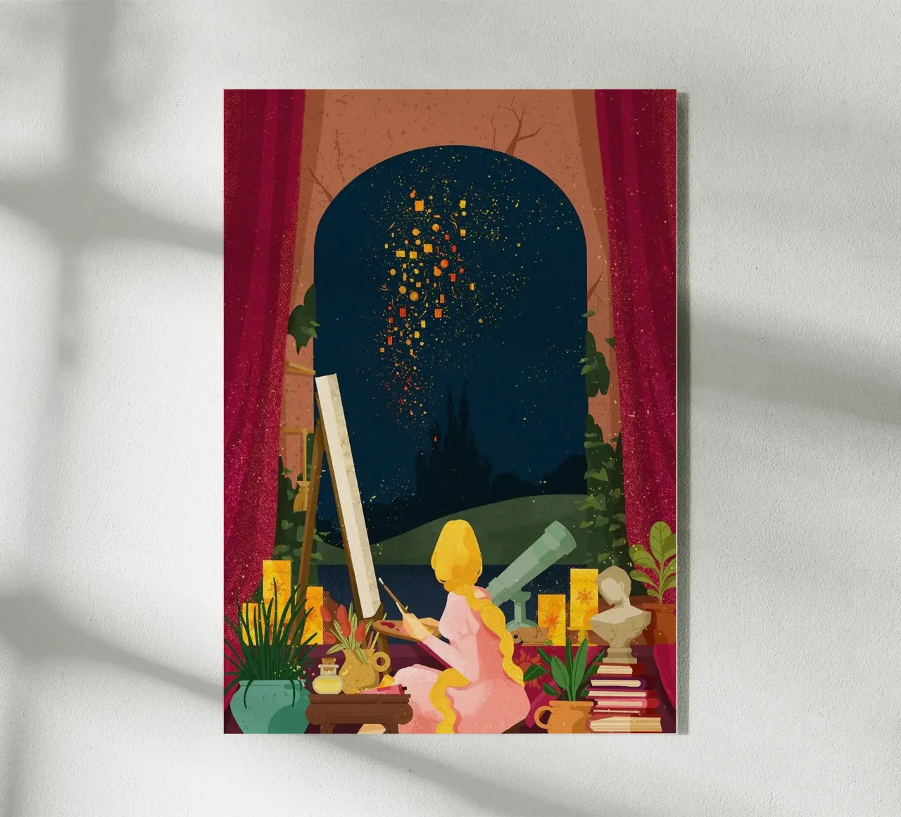 donna che dipinge plexiglass da John C Labut